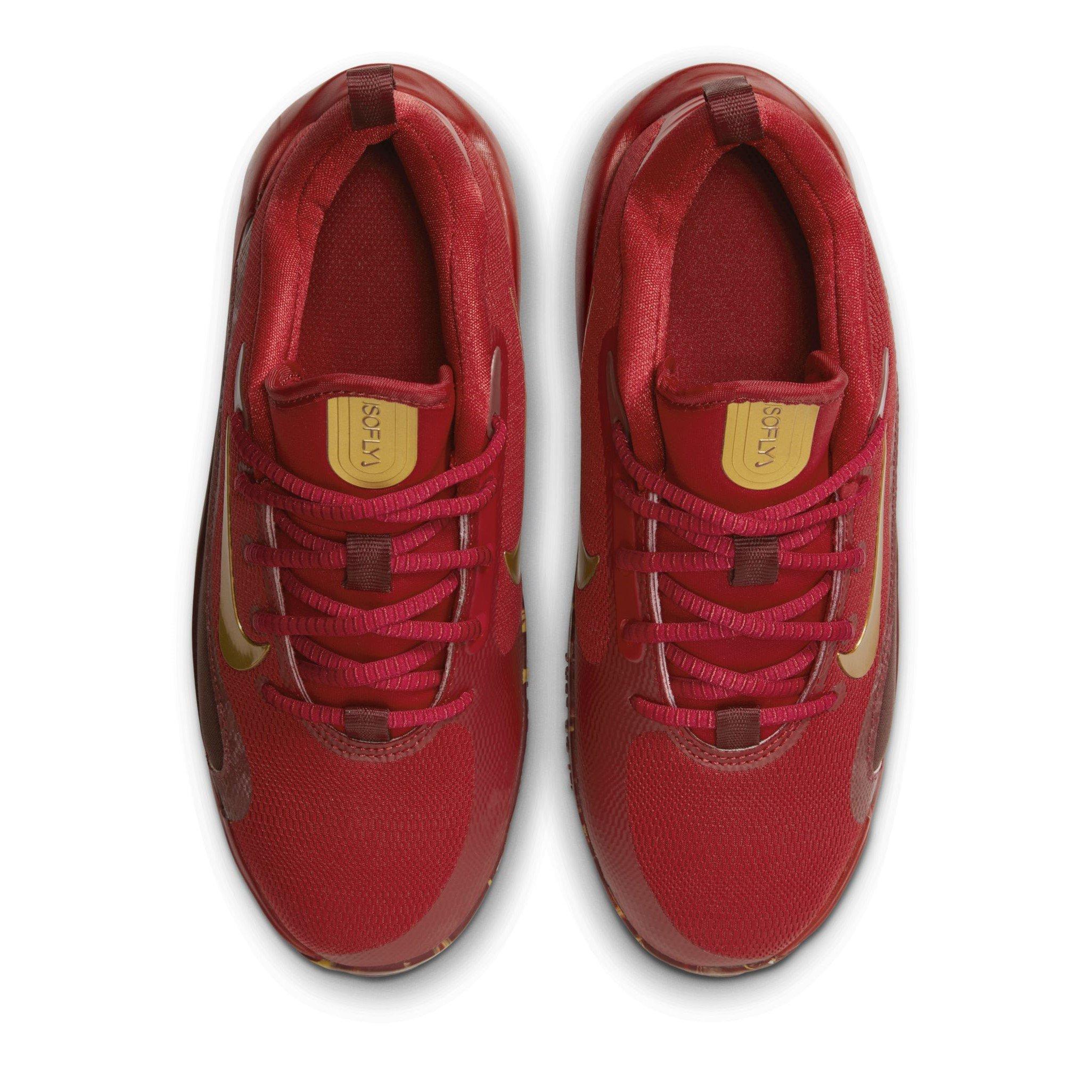 Gym Red/Met Red - Nike - Isofly Junior Basketball Shoes - 5