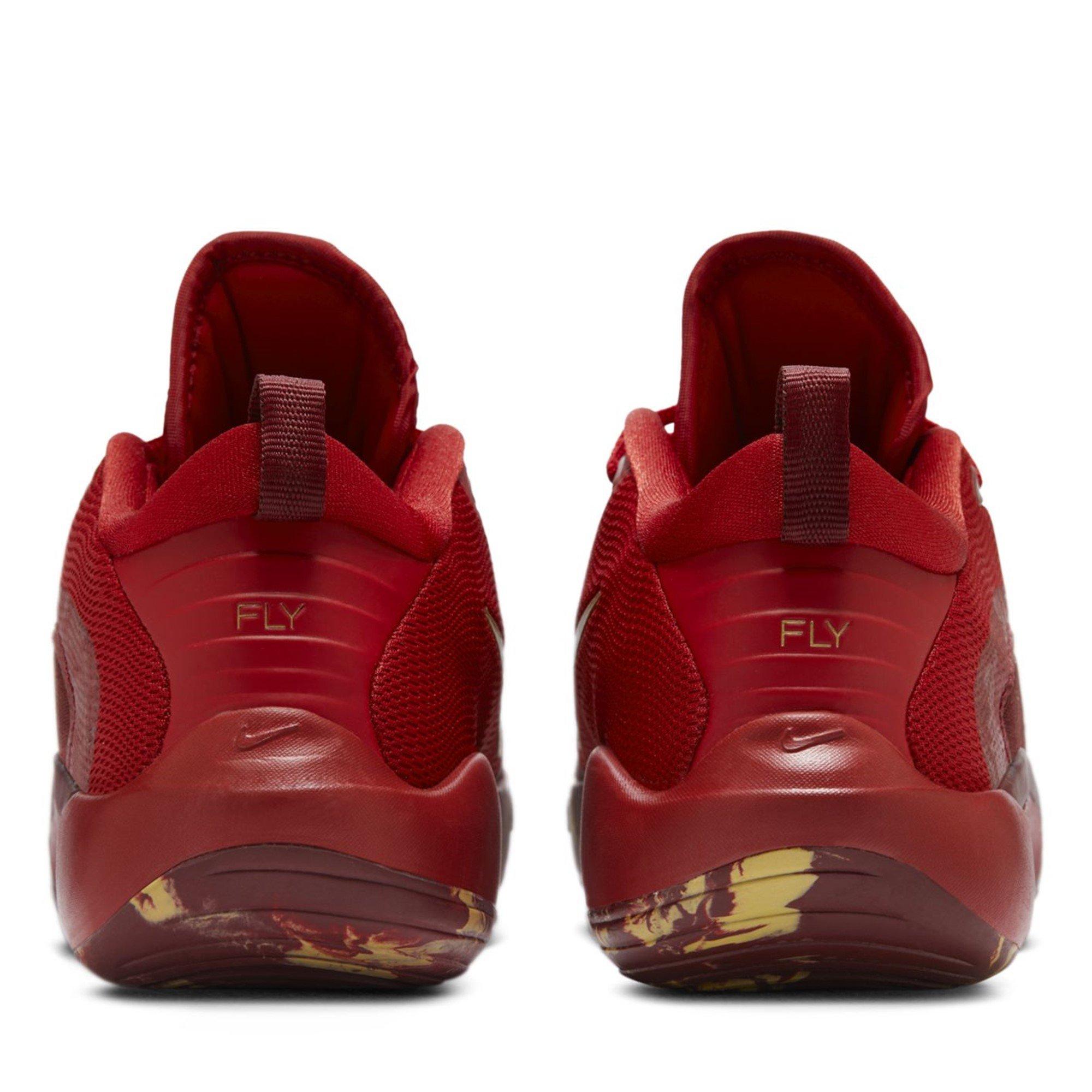 Gym Red/Met Red - Nike - Isofly Junior Basketball Shoes - 6