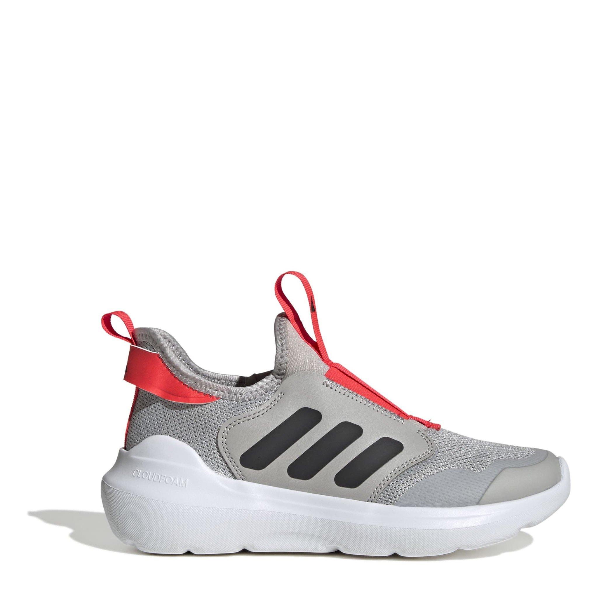 Adidas Boys Tensaur Comfort Shoes Juniors - Grey/Red - 5 (38)
