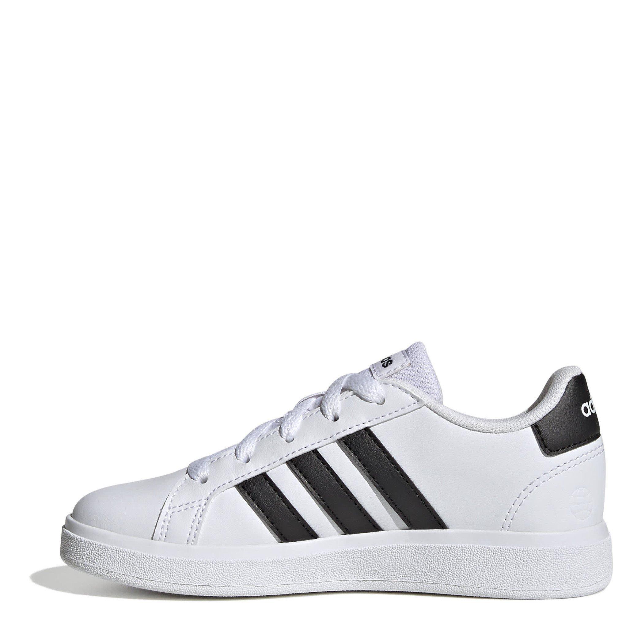 FT.Wht/C.Black - adidas - Grand Court Lifestyle Tennis Juniors Shoes - 2