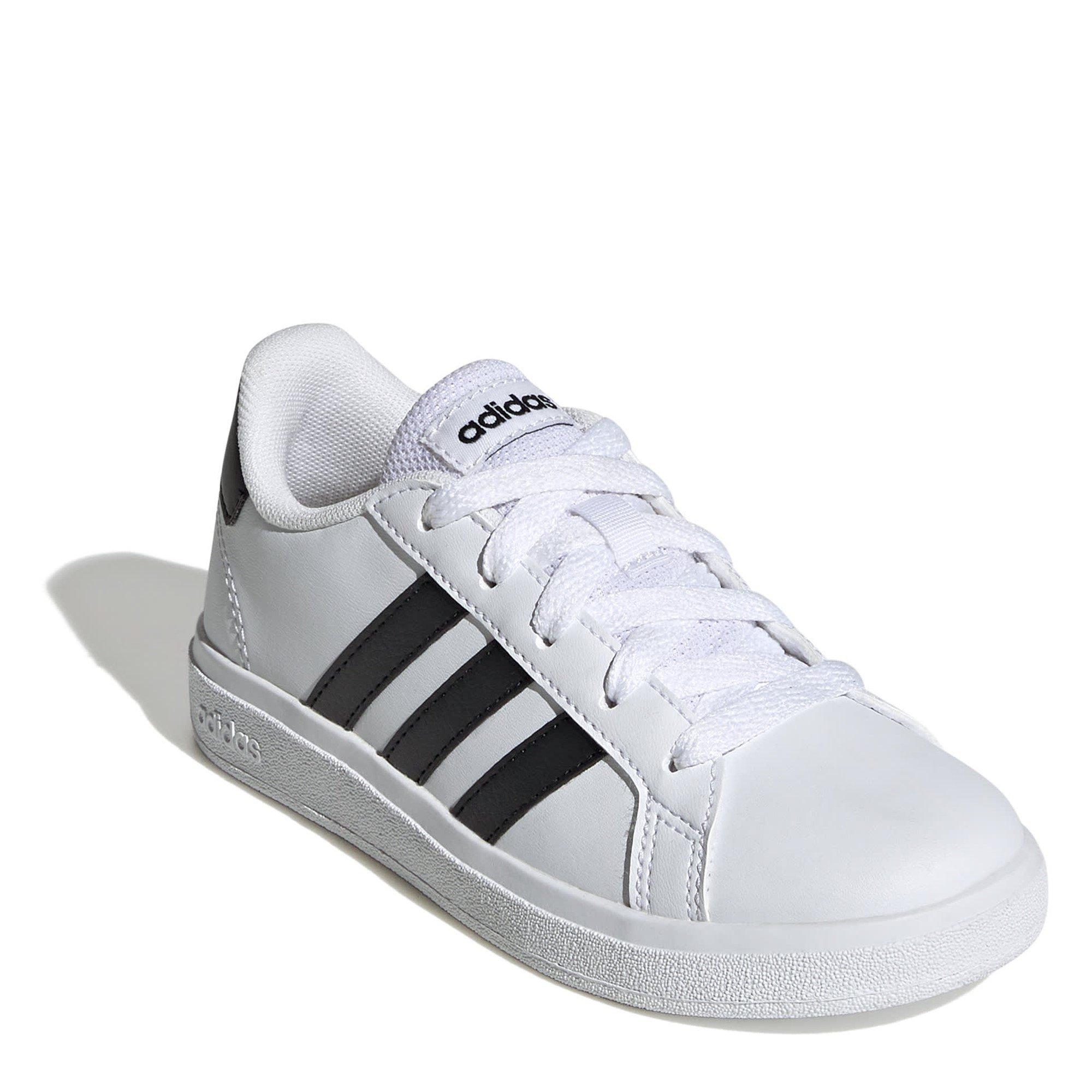 FT.Wht/C.Black - adidas - Grand Court Lifestyle Tennis Juniors Shoes - 3