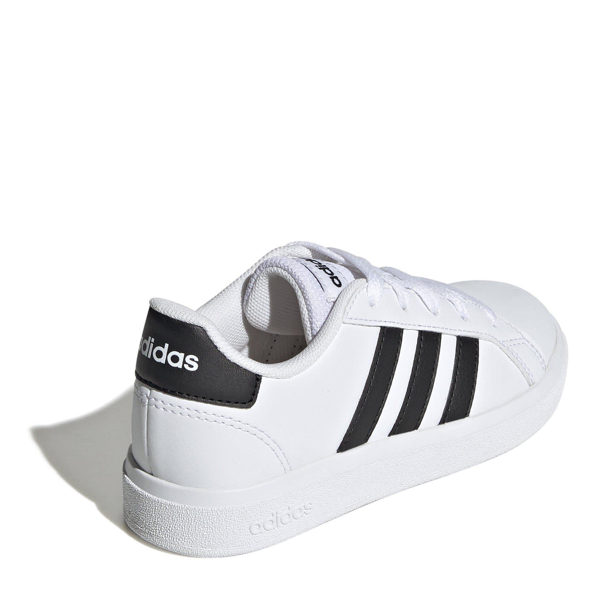 FT.Wht/C.Black - adidas - Grand Court Lifestyle Tennis Juniors Shoes - 4