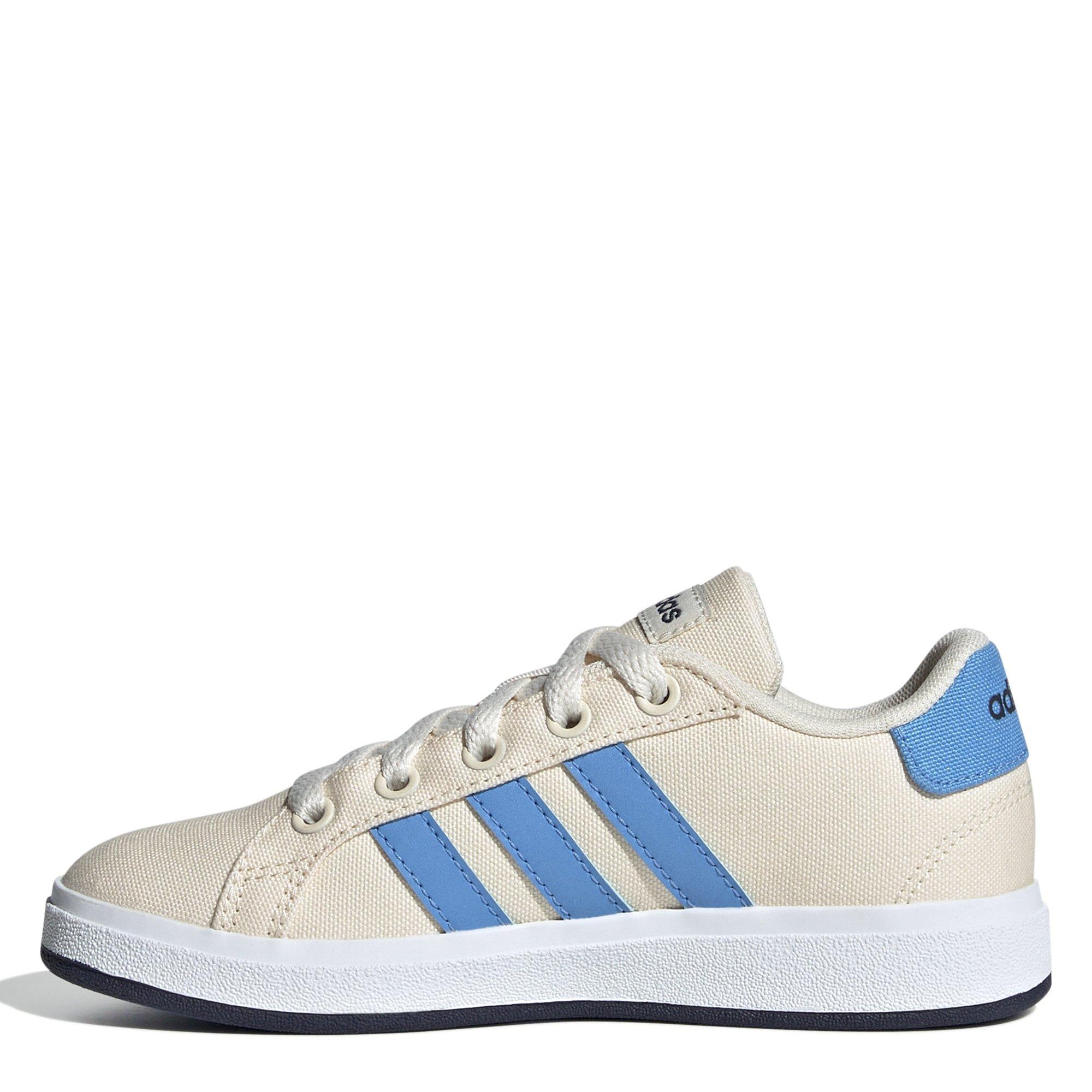 Wht/Blue/Navy - adidas - adidas Grand Court Lifestyle Tennis Juniors Shoes - 2