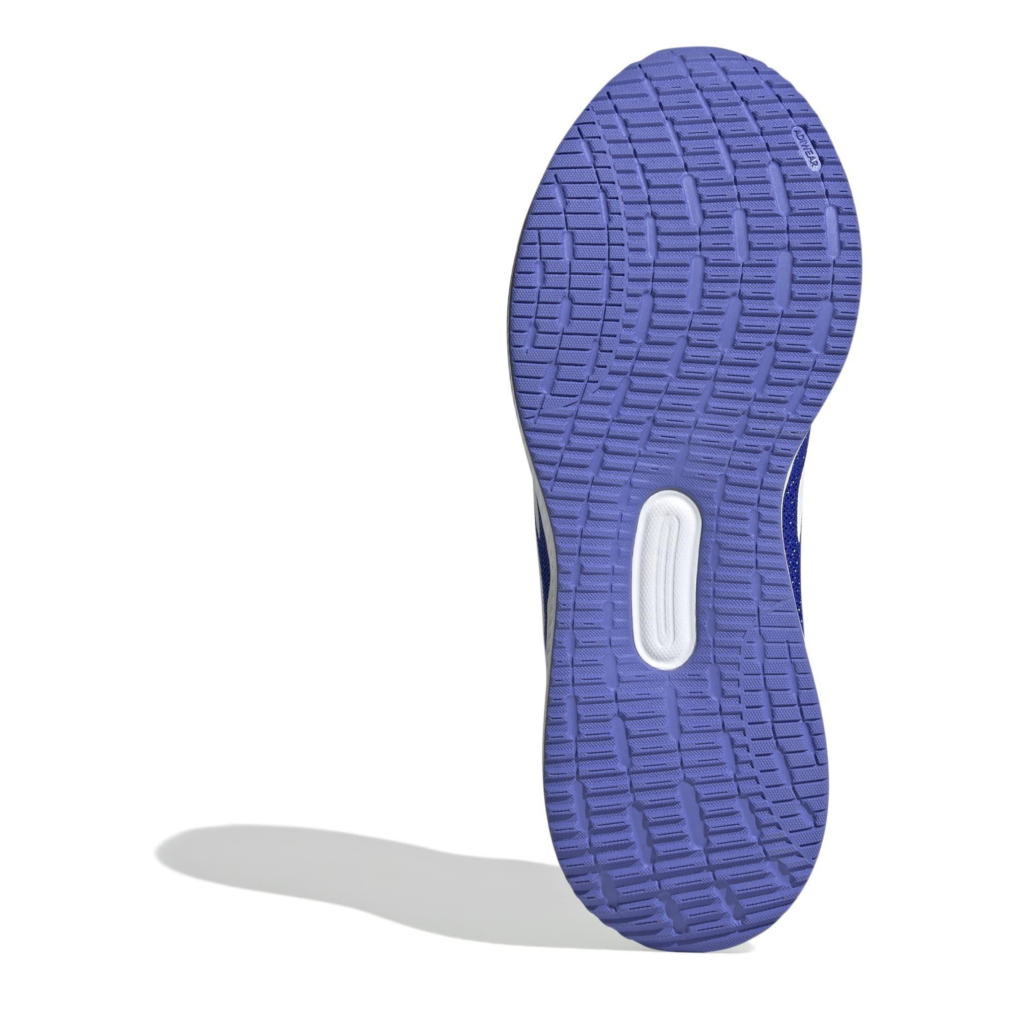 Blue/Wht/Lemon - adidas - Runfalcon 5 Juniors Running Shoes - 6