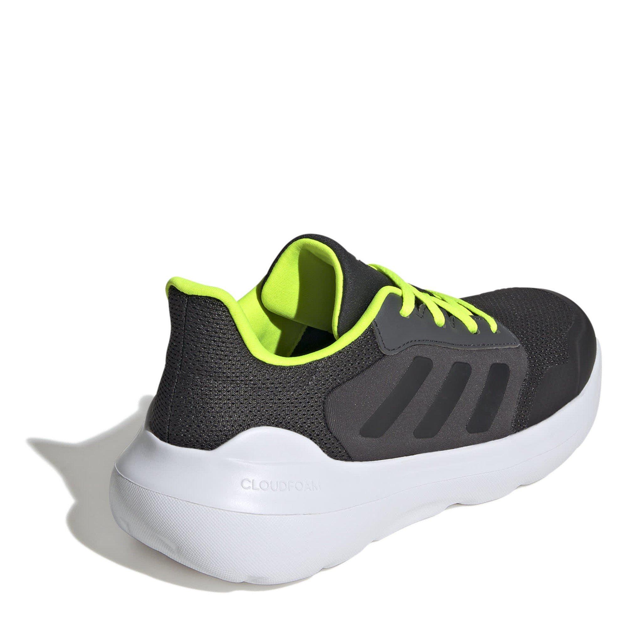 Carb/Blk/Lemon - adidas - Tensaur Run 3.0 Juniors Shoes - 4
