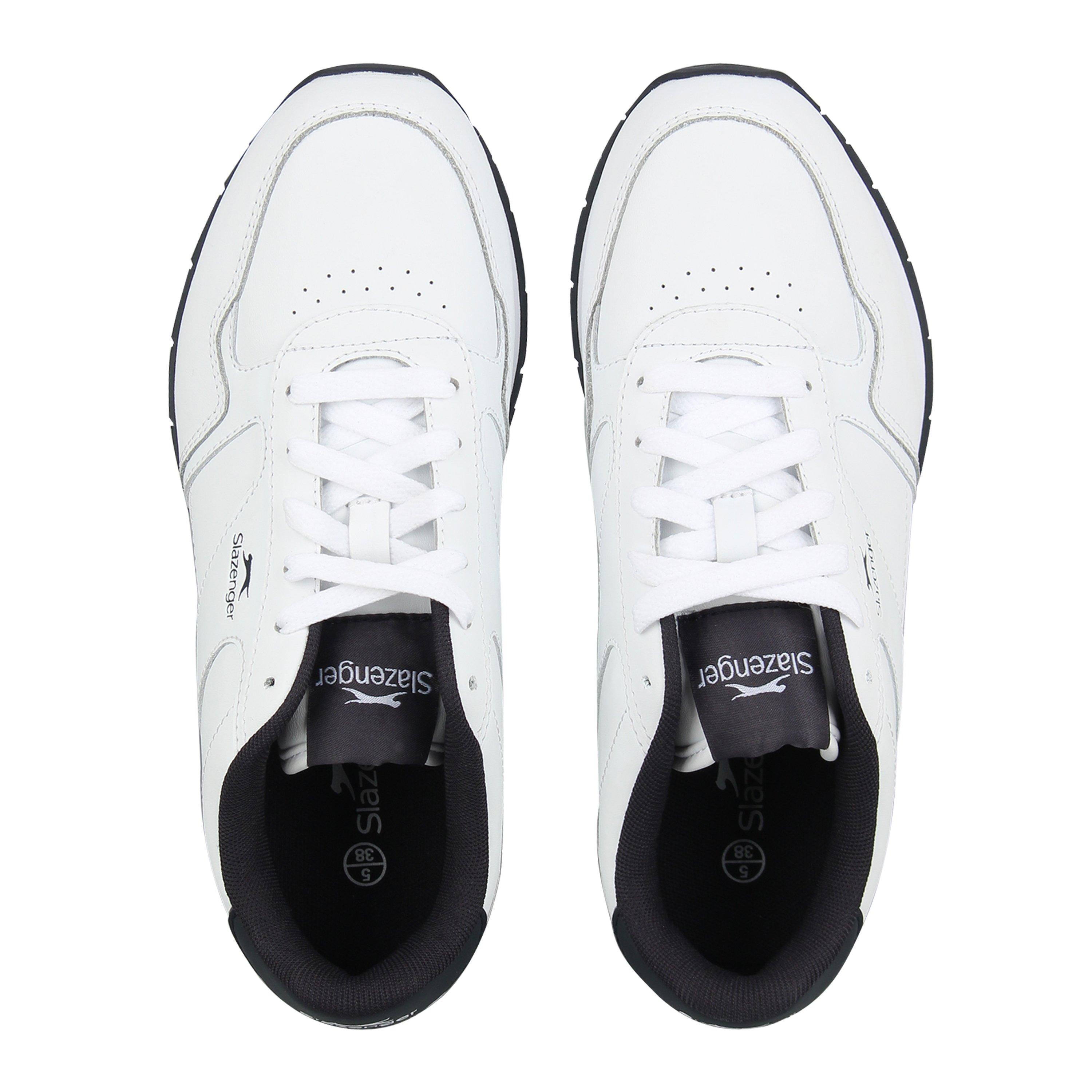 White/Navy - Slazenger - Classic Trainers Juniors - 5