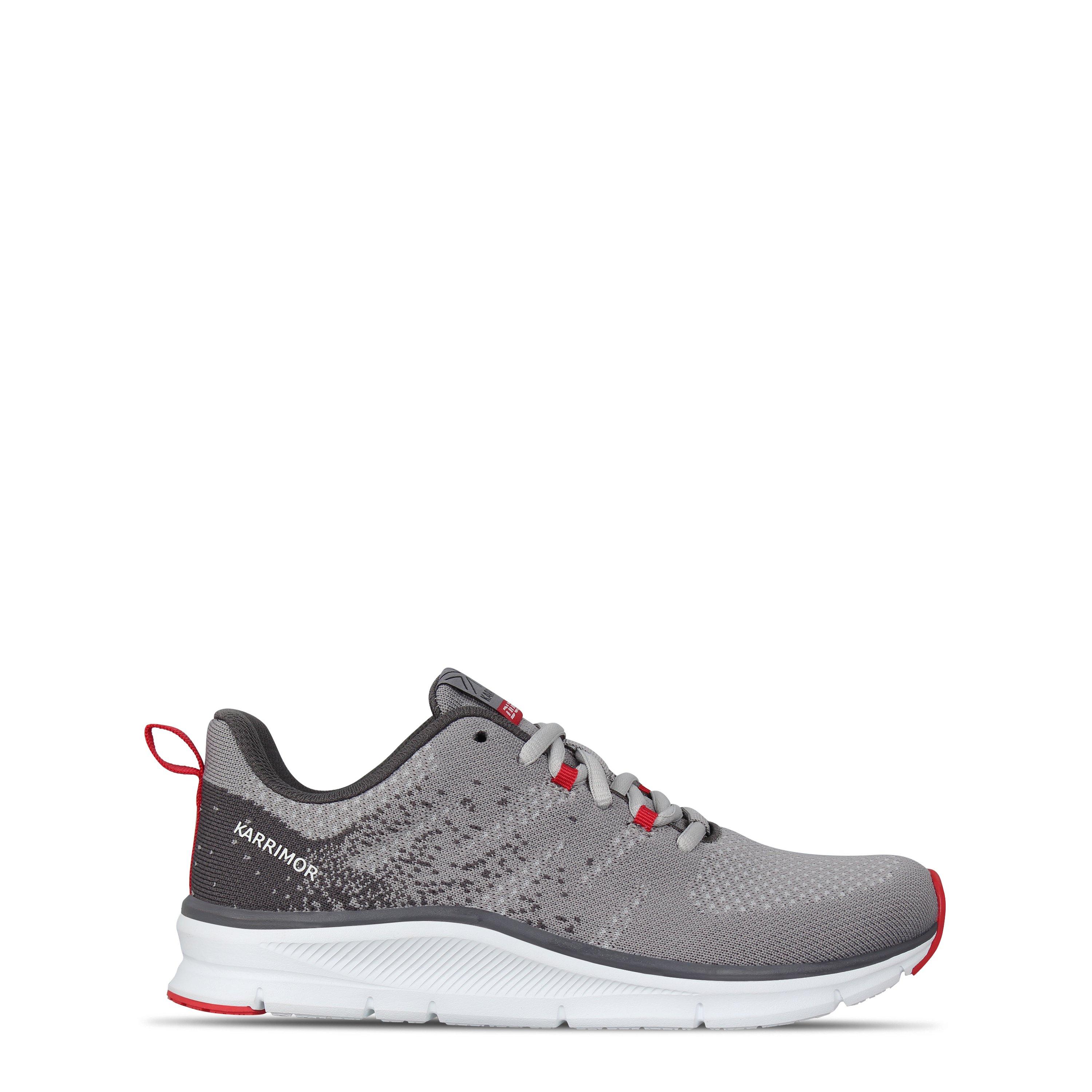 Karrimor Boys Duma 6 Running Shoes Junior - Grey/Red - 6 (39)