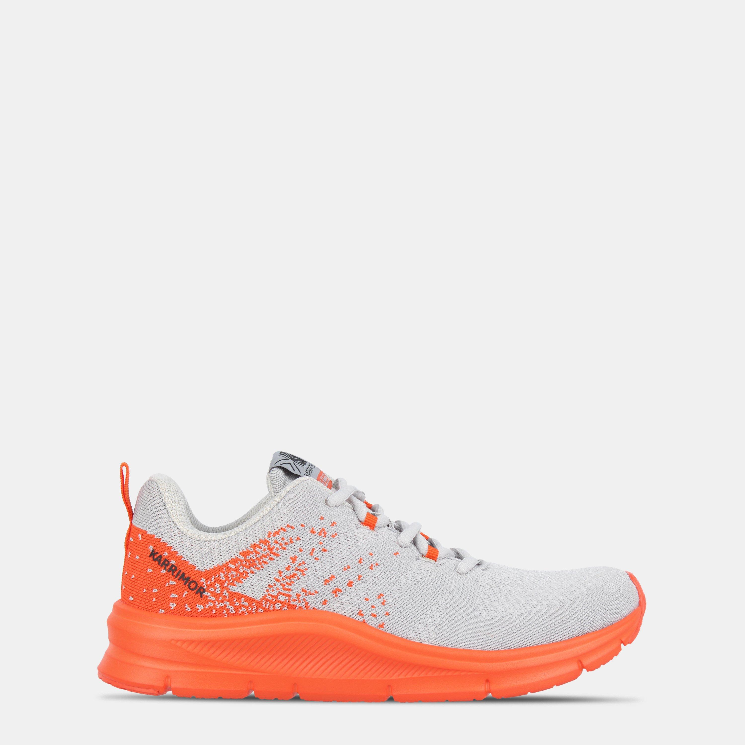 Karrimor Boys Duma 6 Running Shoes Junior - Grey/Orange - 3 (35.5)