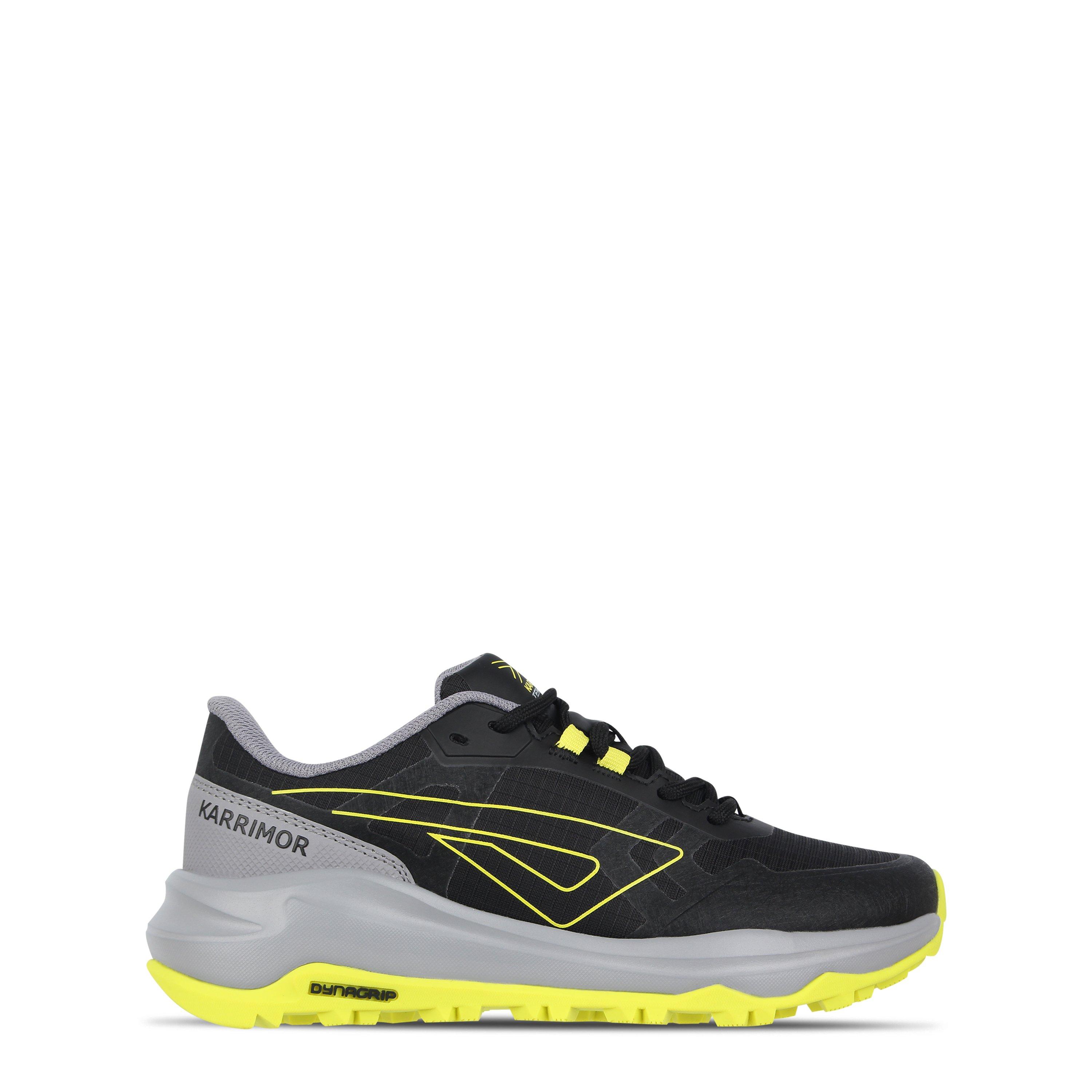 Karrimor Boys Tempo Trail Trainers - Black/Yellow - 5 (38)