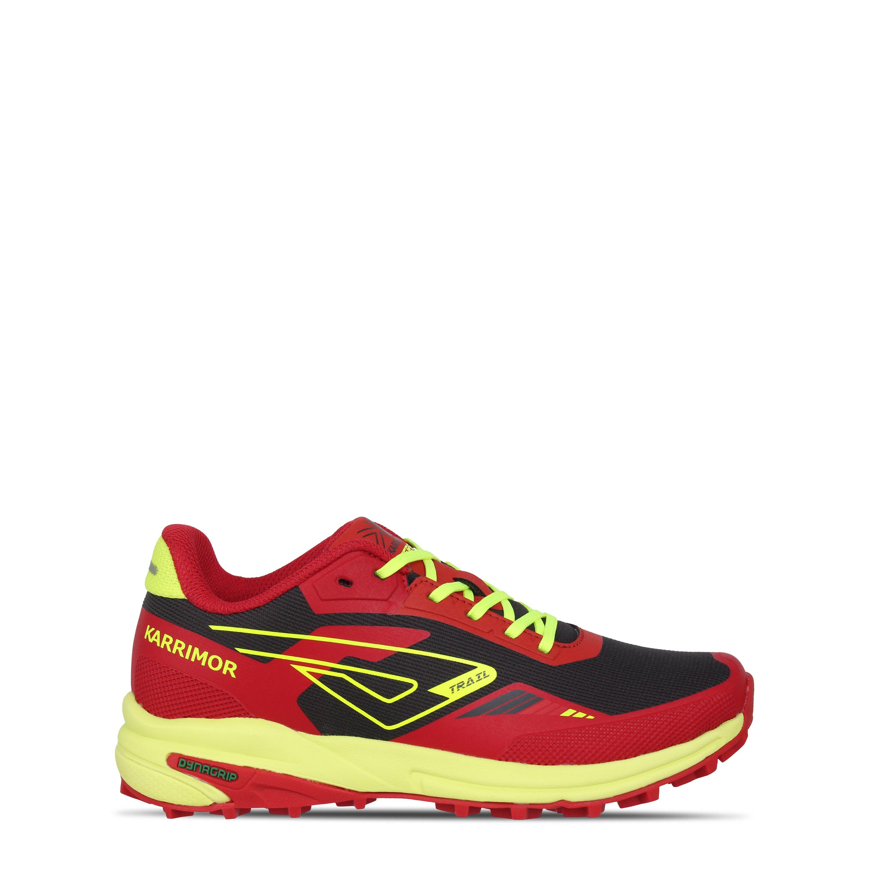 Red/Yellow - Karrimor - Verge Trail Running Shoes Juniors - 1