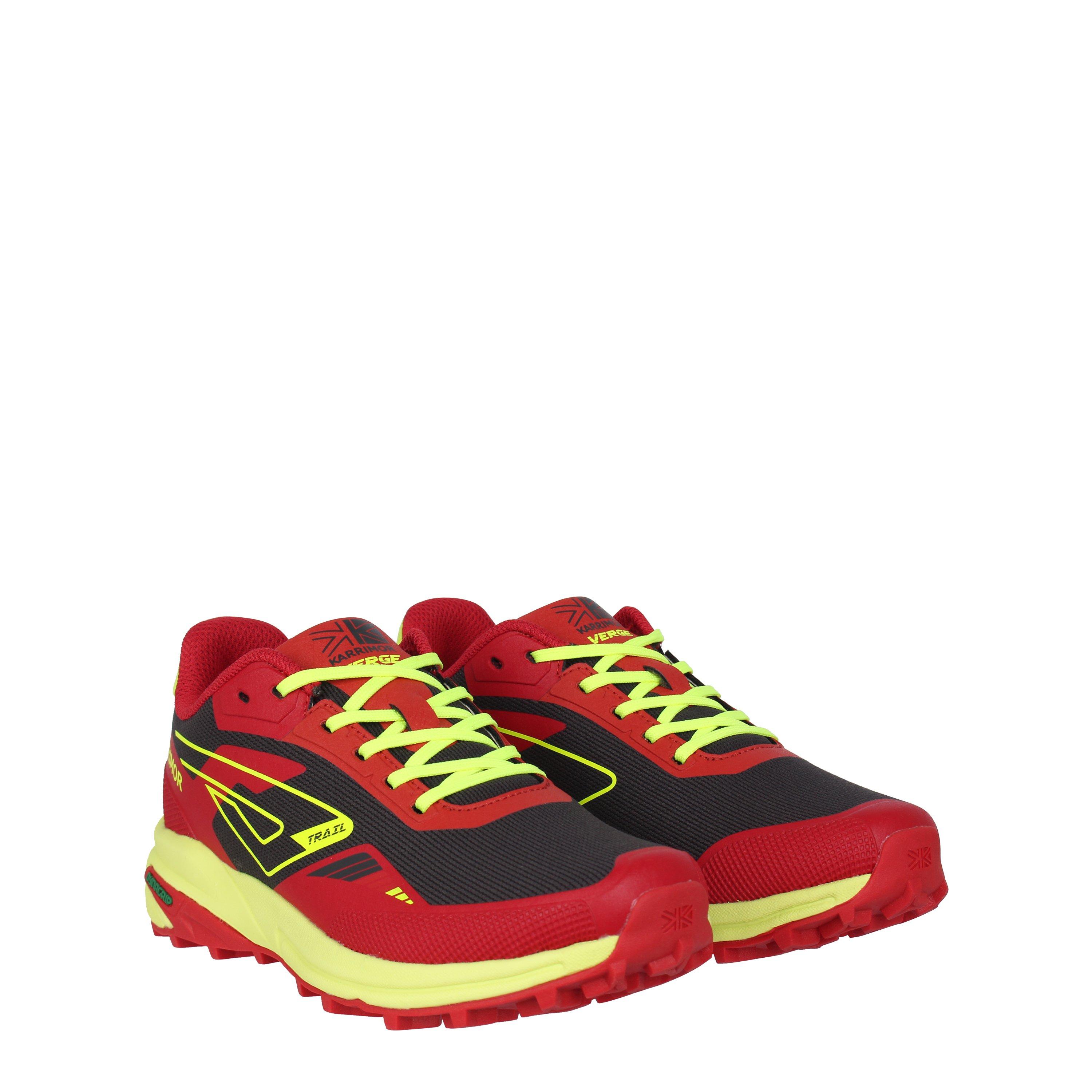 Red/Yellow - Karrimor - Verge Trail Running Shoes Juniors - 3