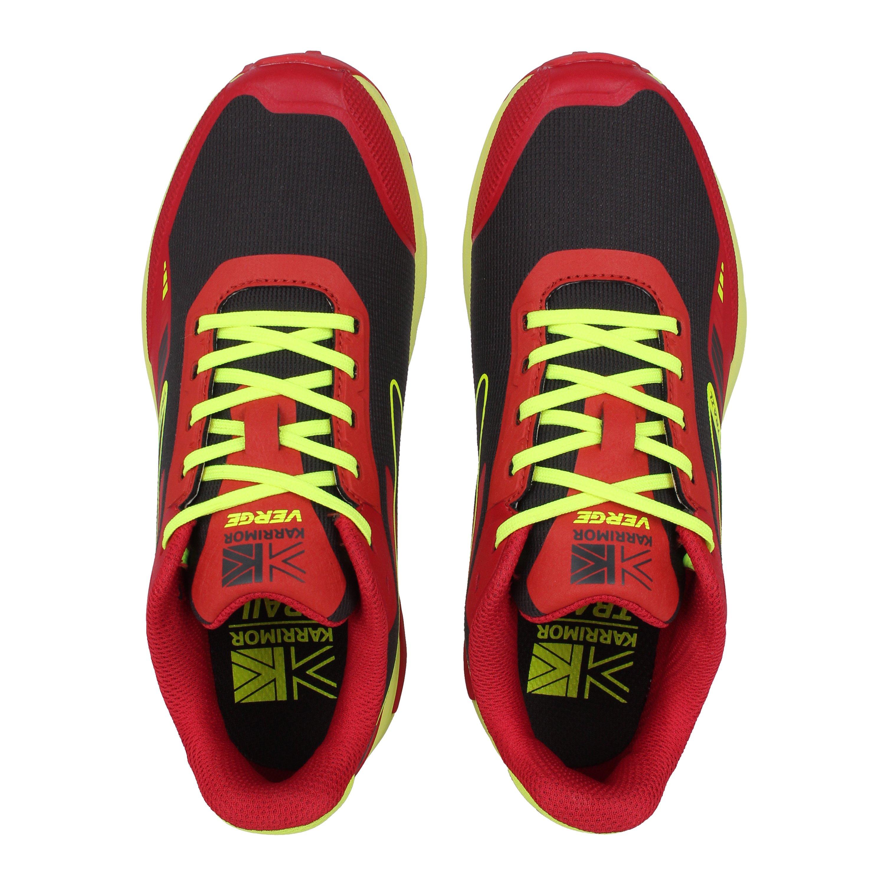 Red/Yellow - Karrimor - Verge Trail Running Shoes Juniors - 5