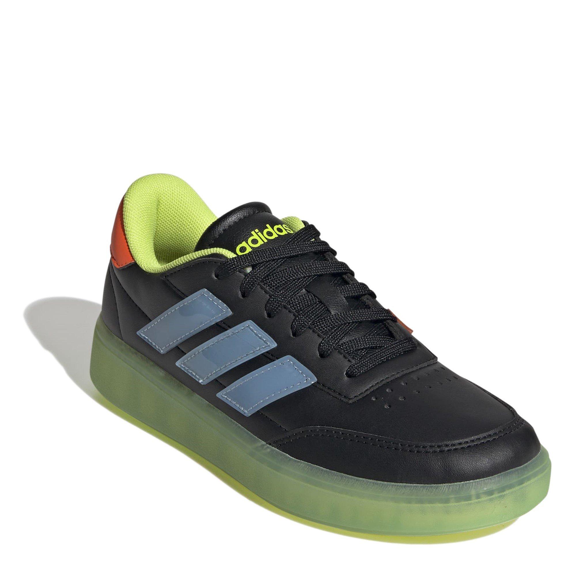 CBlk/Sky/Slime - adidas - CourtBlock Kids Shoes - 3