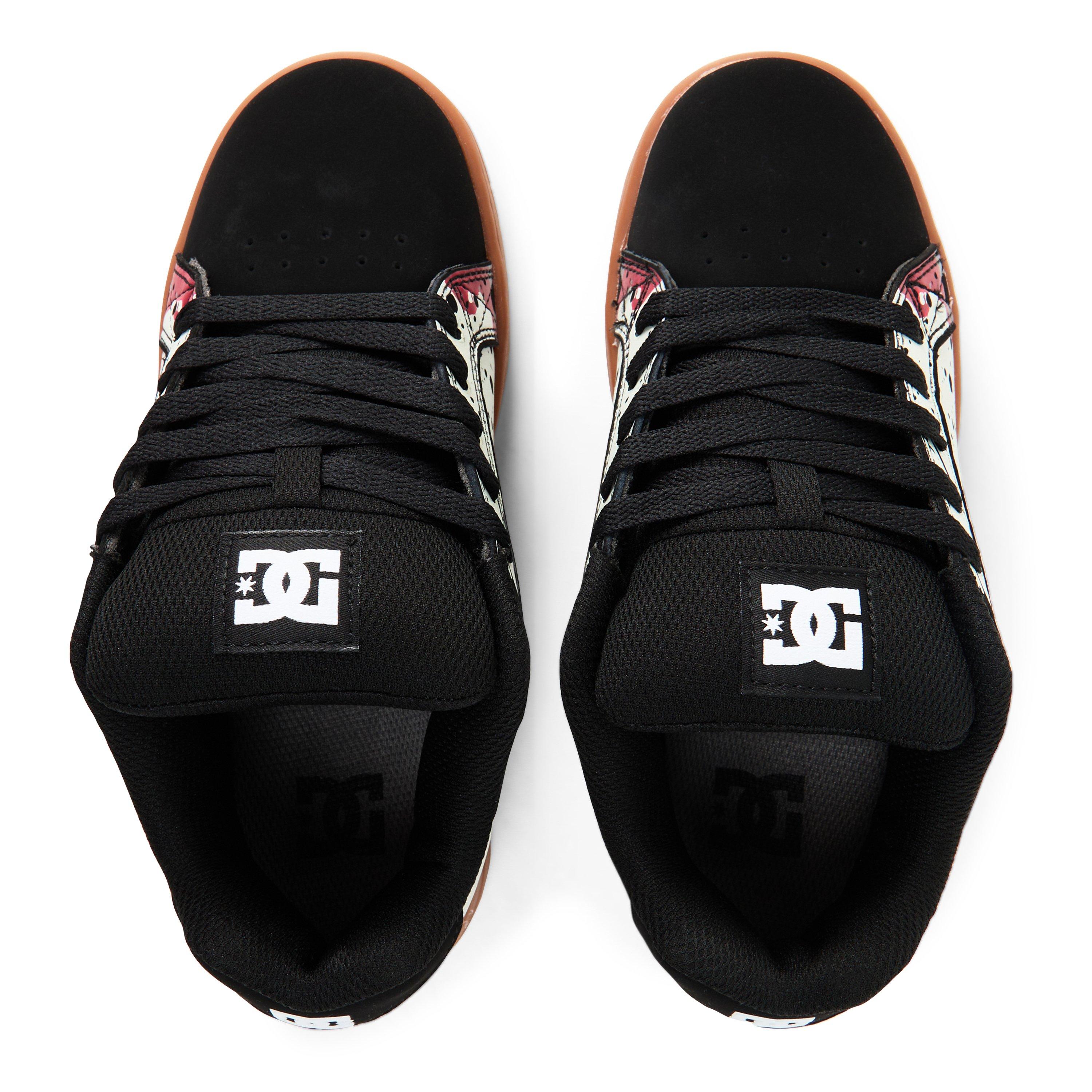 Grey/Print - DC - Kids' Skate Shoes - 4