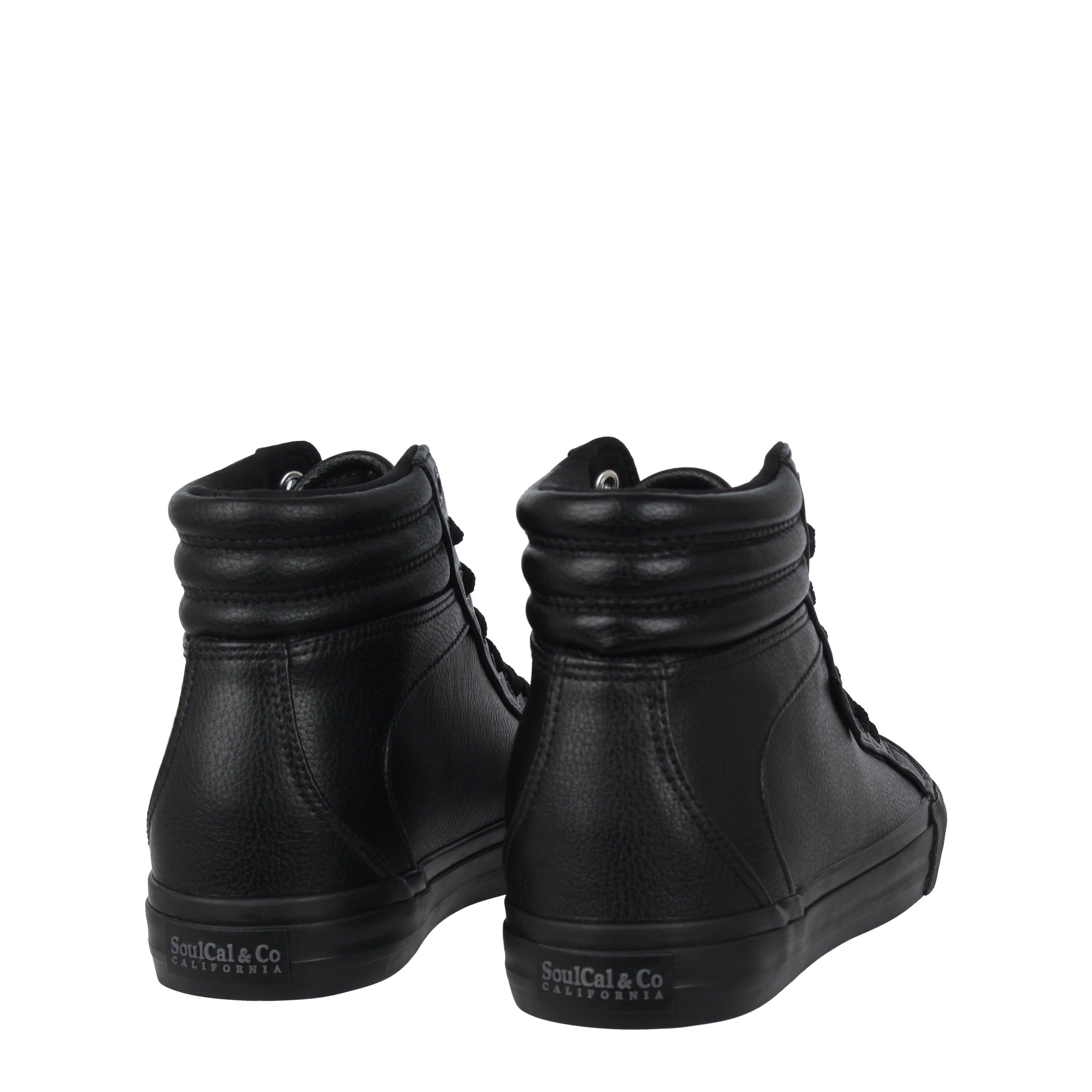 Black/Black - SoulCal - Asti Hi Tops Juniors - 4