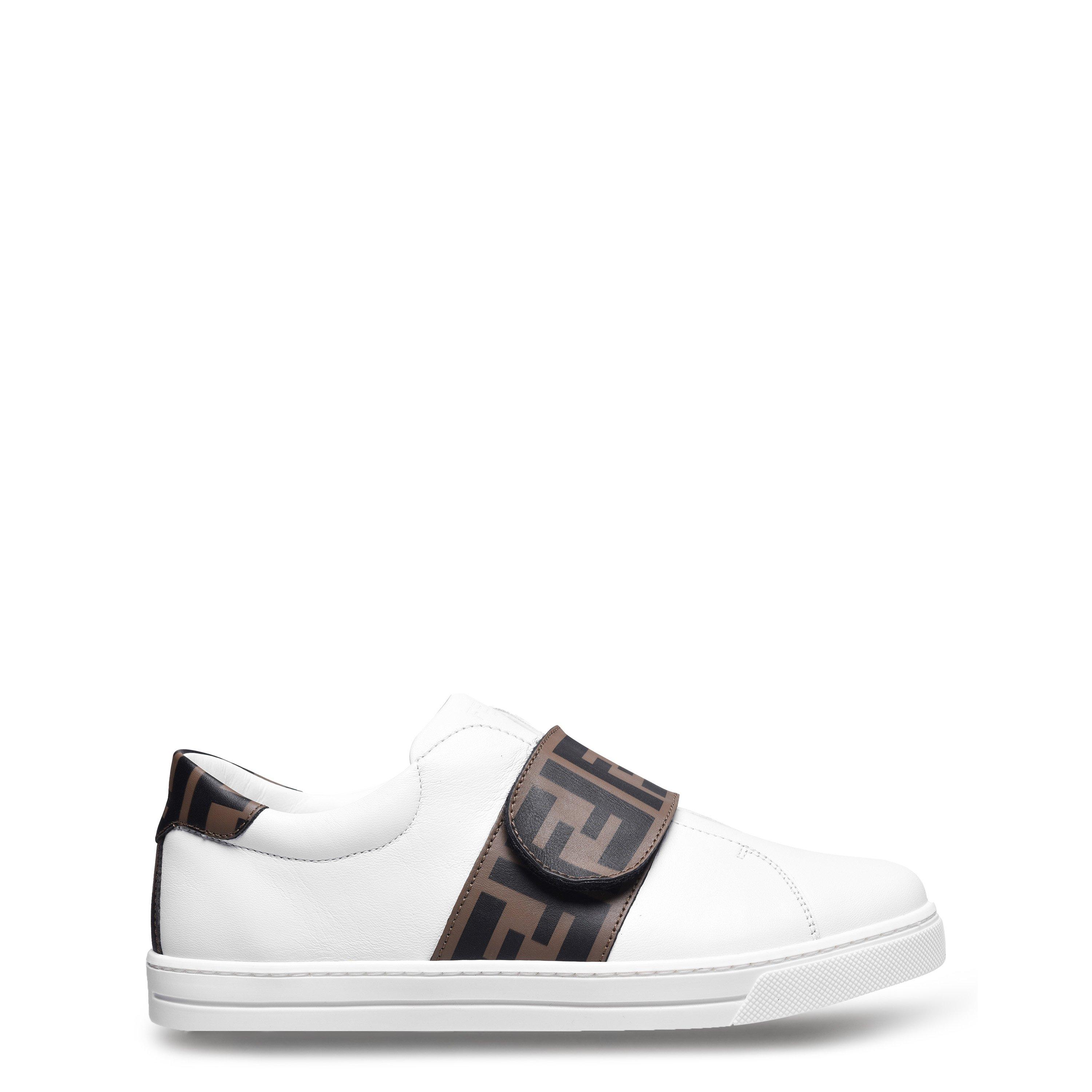 White F0C1A - Fendi - Hook And Loop Trainers Junior - 1