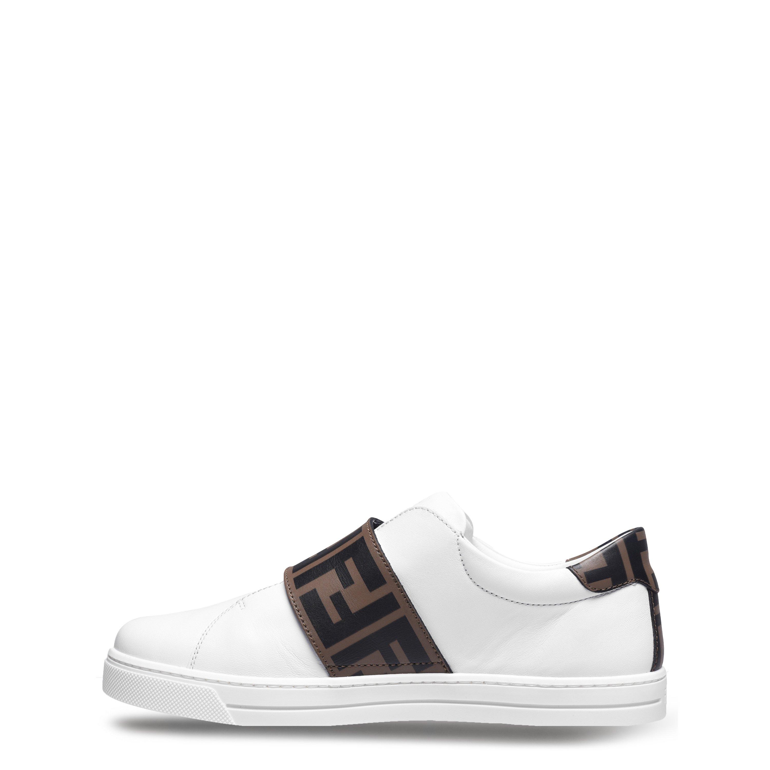 White F0C1A - Fendi - Hook And Loop Trainers  Junior - 2