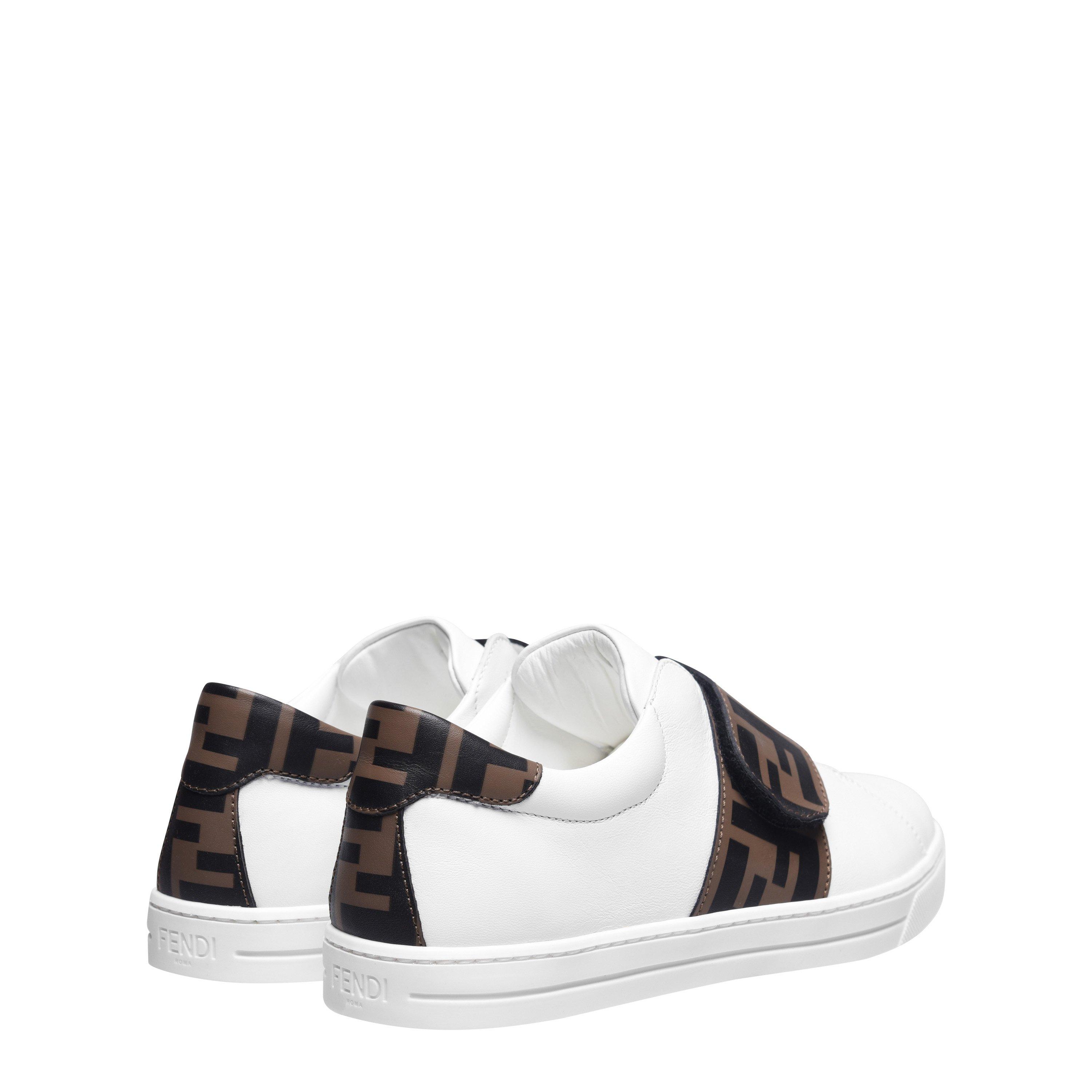 White F0C1A - Fendi - Hook And Loop Trainers  Junior - 4