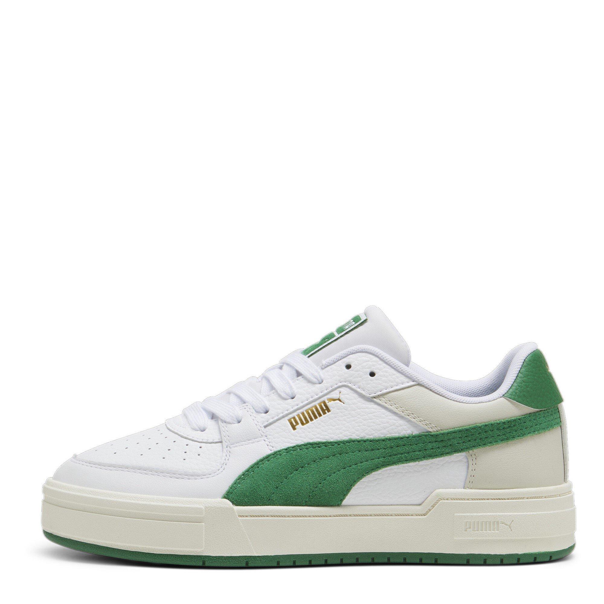 White/Green - Puma - Kids' Canvas High-Top Trainers - 2