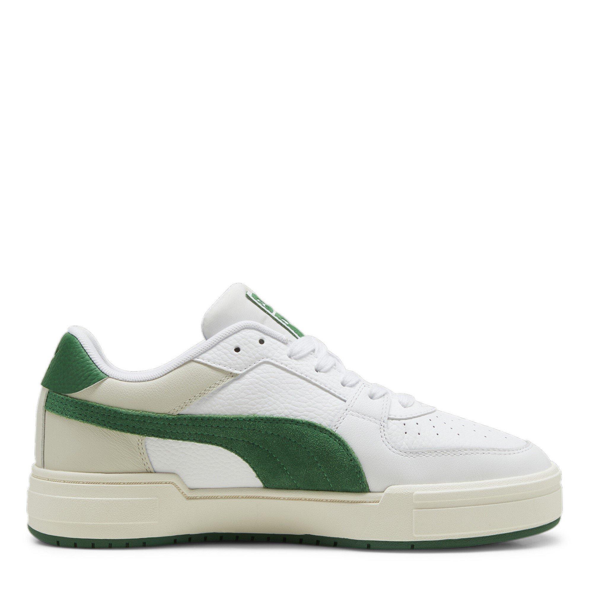 White/Green - Puma - Kids' Canvas High-Top Trainers - 4