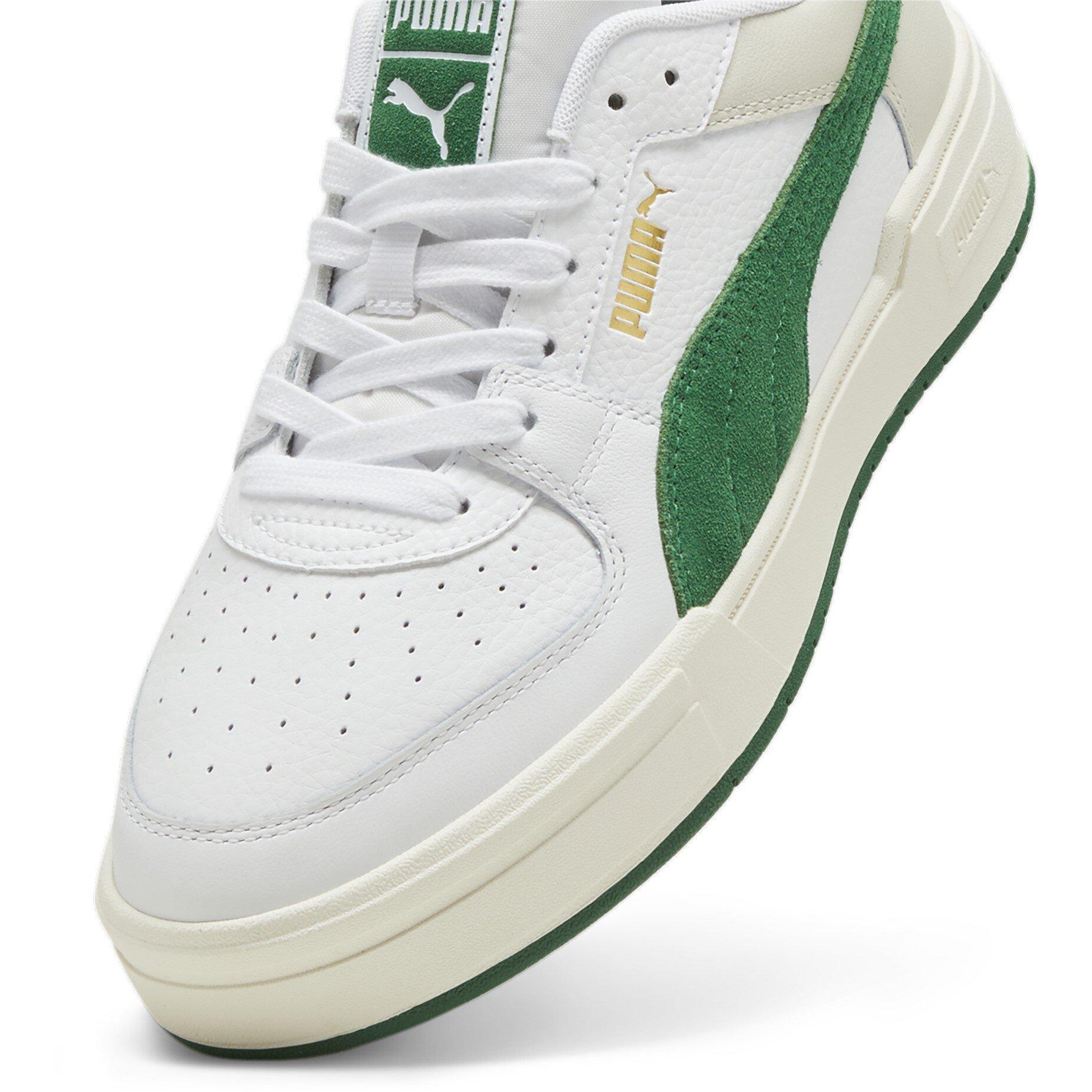 White/Green - Puma - Kids' Canvas High-Top Trainers - 6