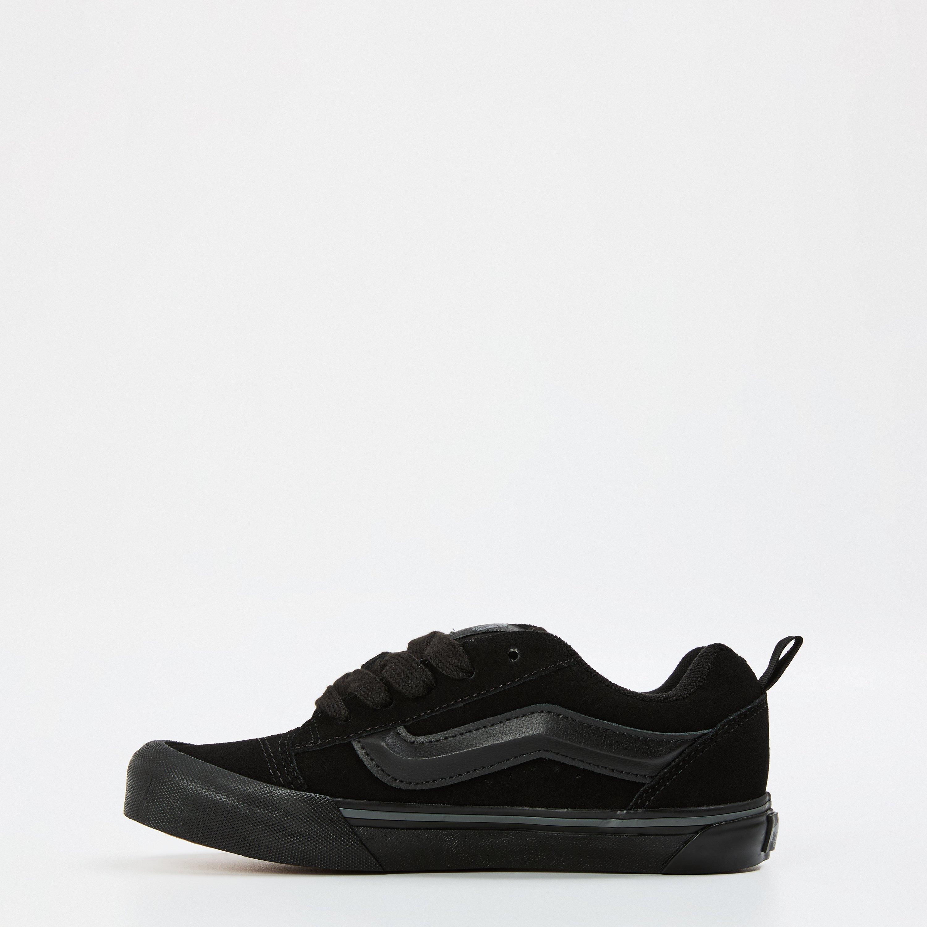 Black BZJ - Vans - Kids' KNU SKOOL Black White Canvas Trainers - 2