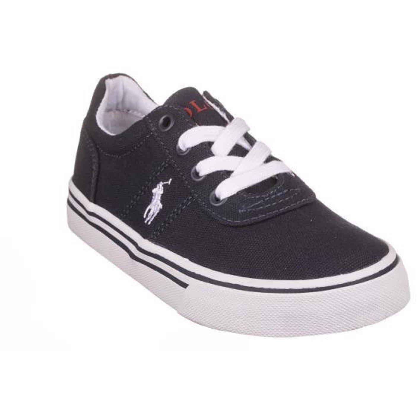 Navy/White - Polo Ralph Lauren - Boys' Hanford Canvas Low-Top Trainers