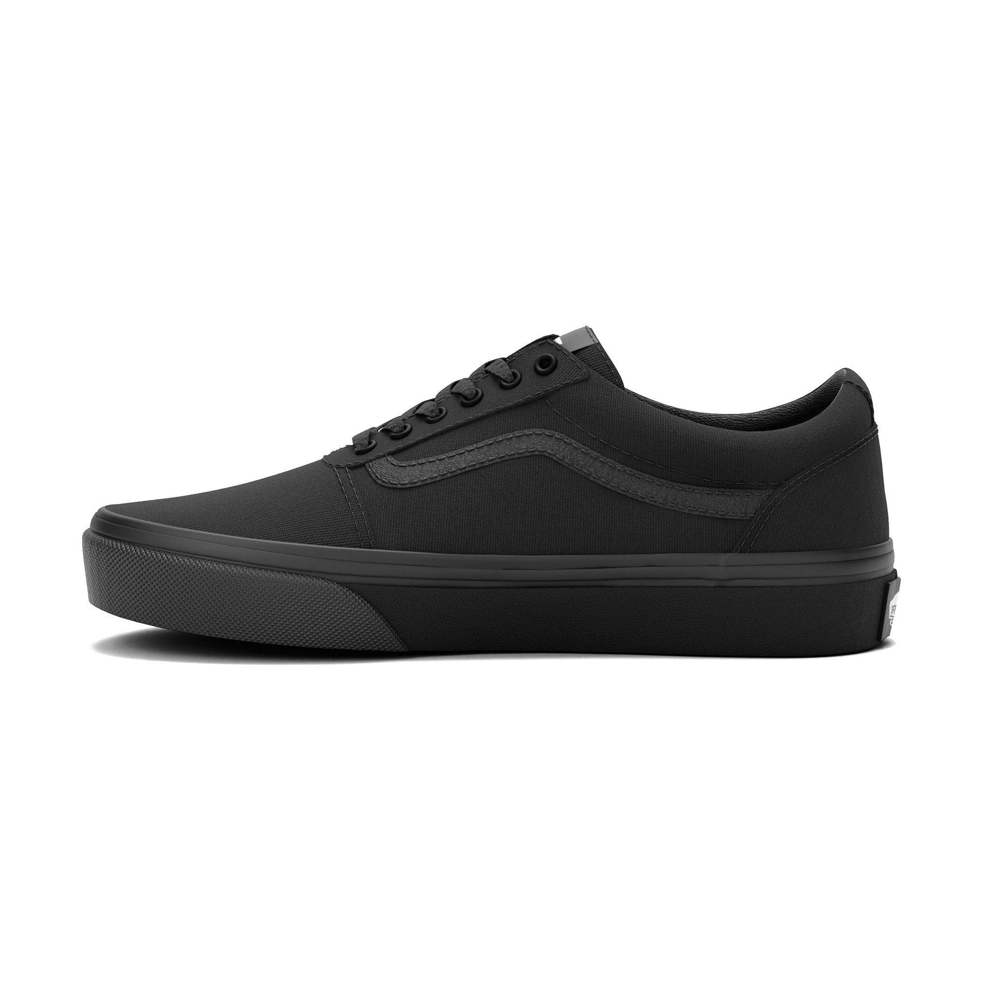 Black/Black - Vans - Ward Canvas Trainers Juniors - 2