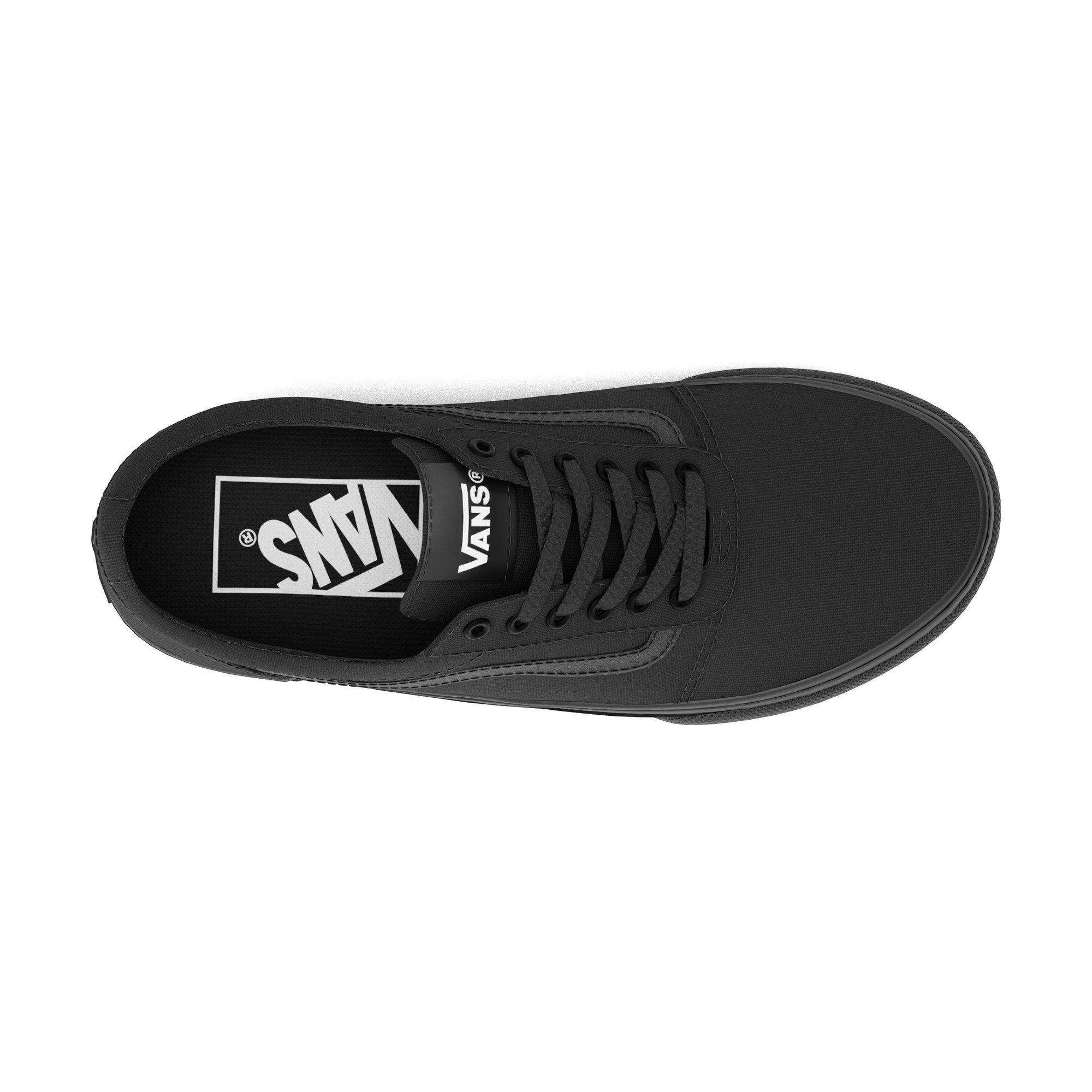 Black/Black - Vans - Ward Canvas Trainers Juniors - 6