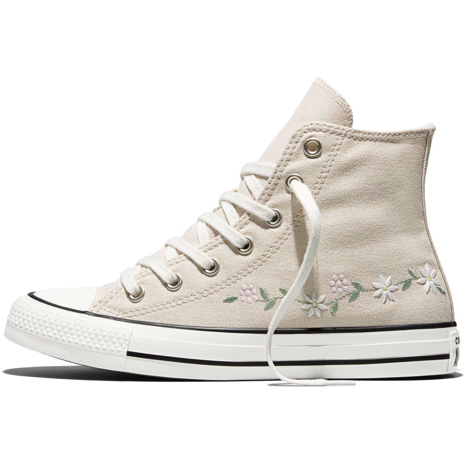 Ecru/White/Blk - Converse - Kids' Canvas High-Top Trainers - 2