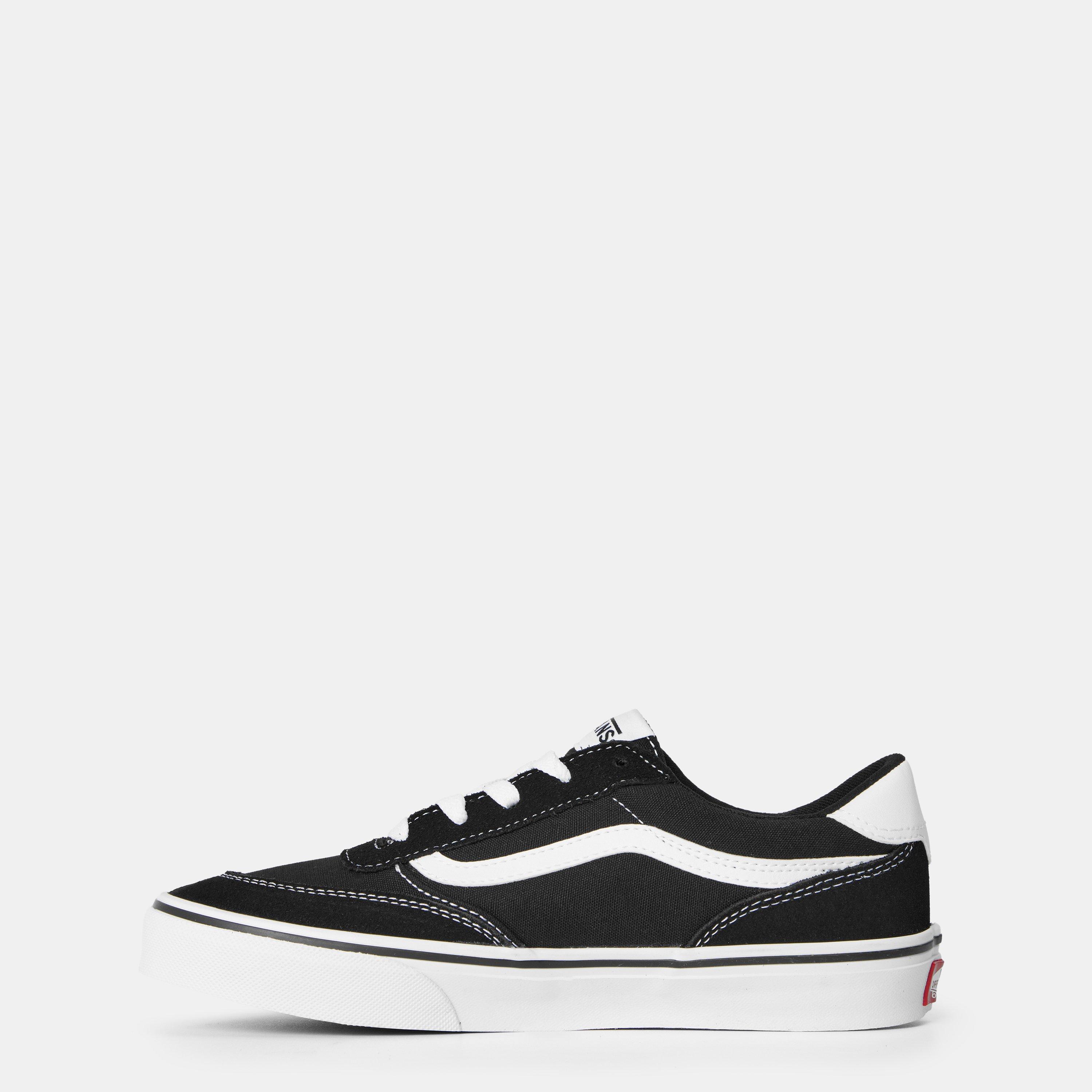 Blk/Wht BA2 - Vans - Kids' Brooklyn Canvas Trainers - 2