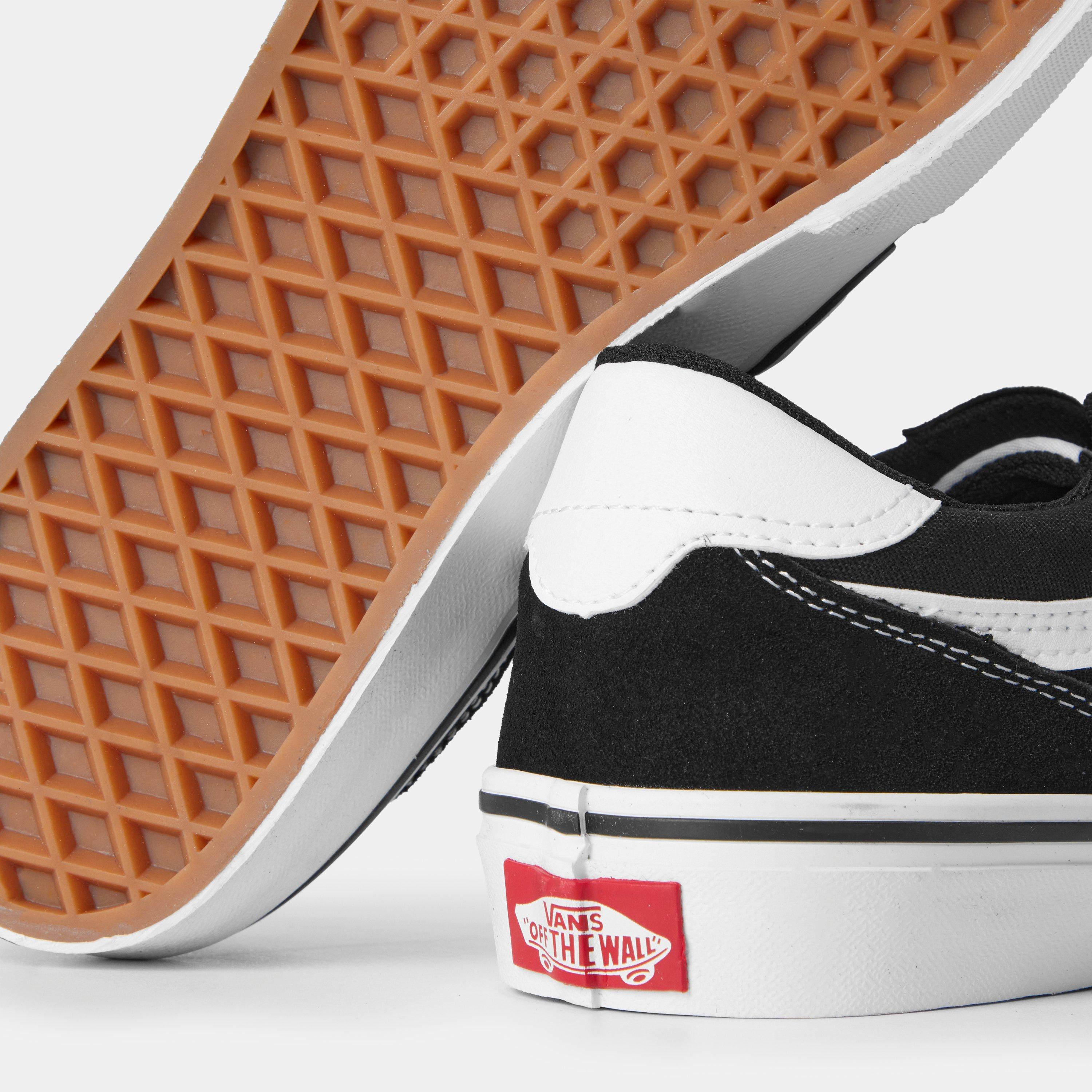 Blk/Wht BA2 - Vans - Kids' Brooklyn Canvas Trainers - 3