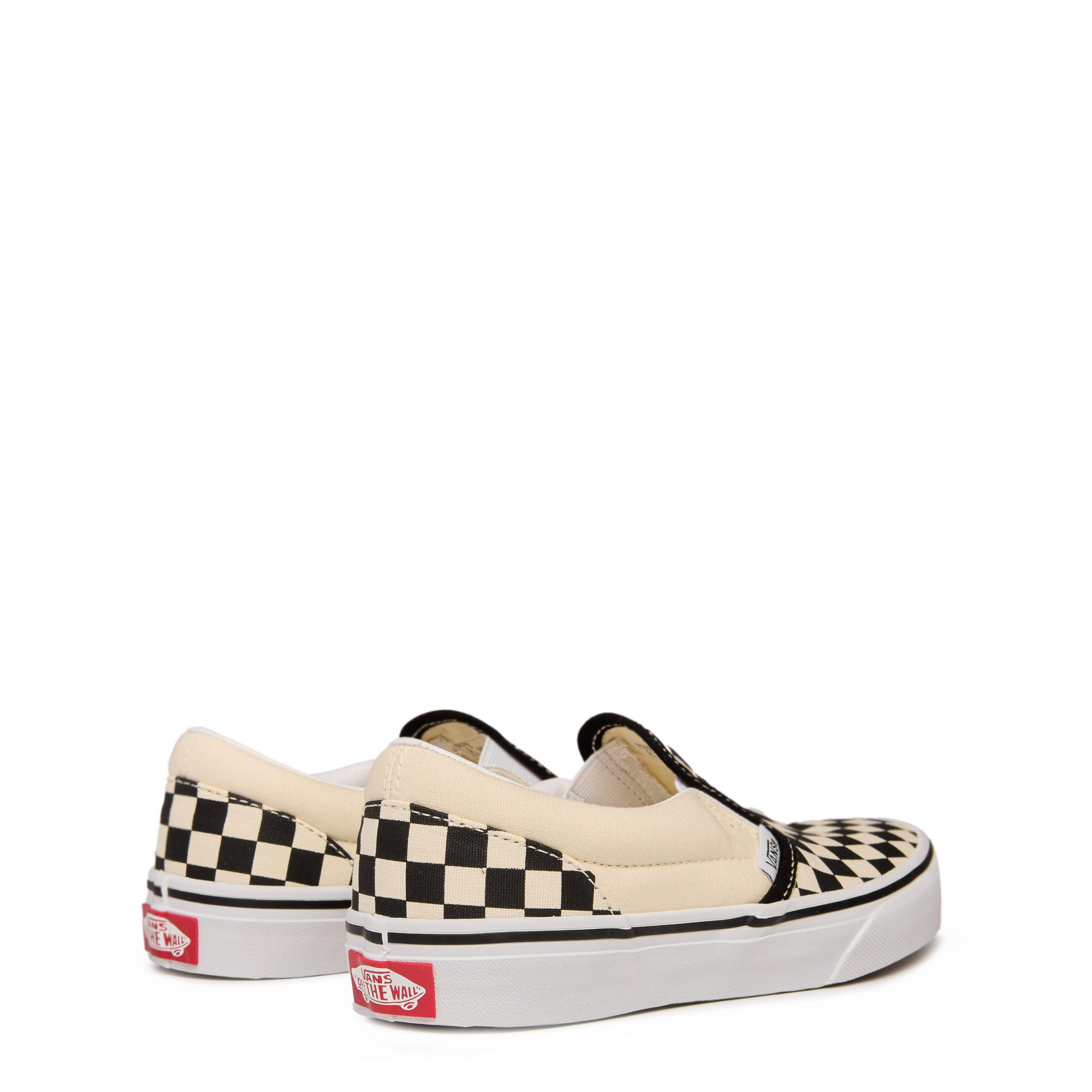 Black/White - Vans - Check Slip-on Shoes Juniors - 4