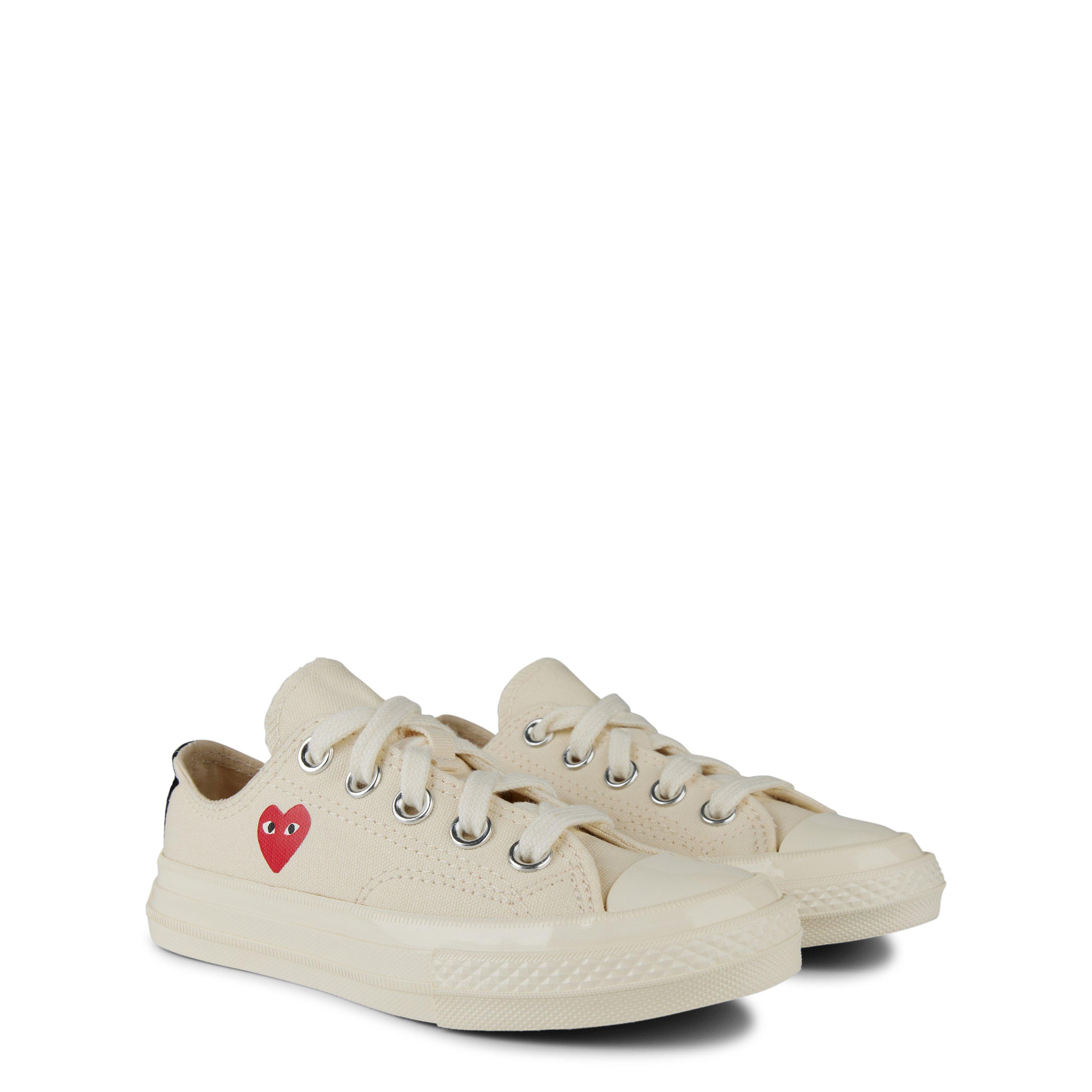 Beige - Comme des Garcons PLAY - Small Heart Low Trainers Junior - 3