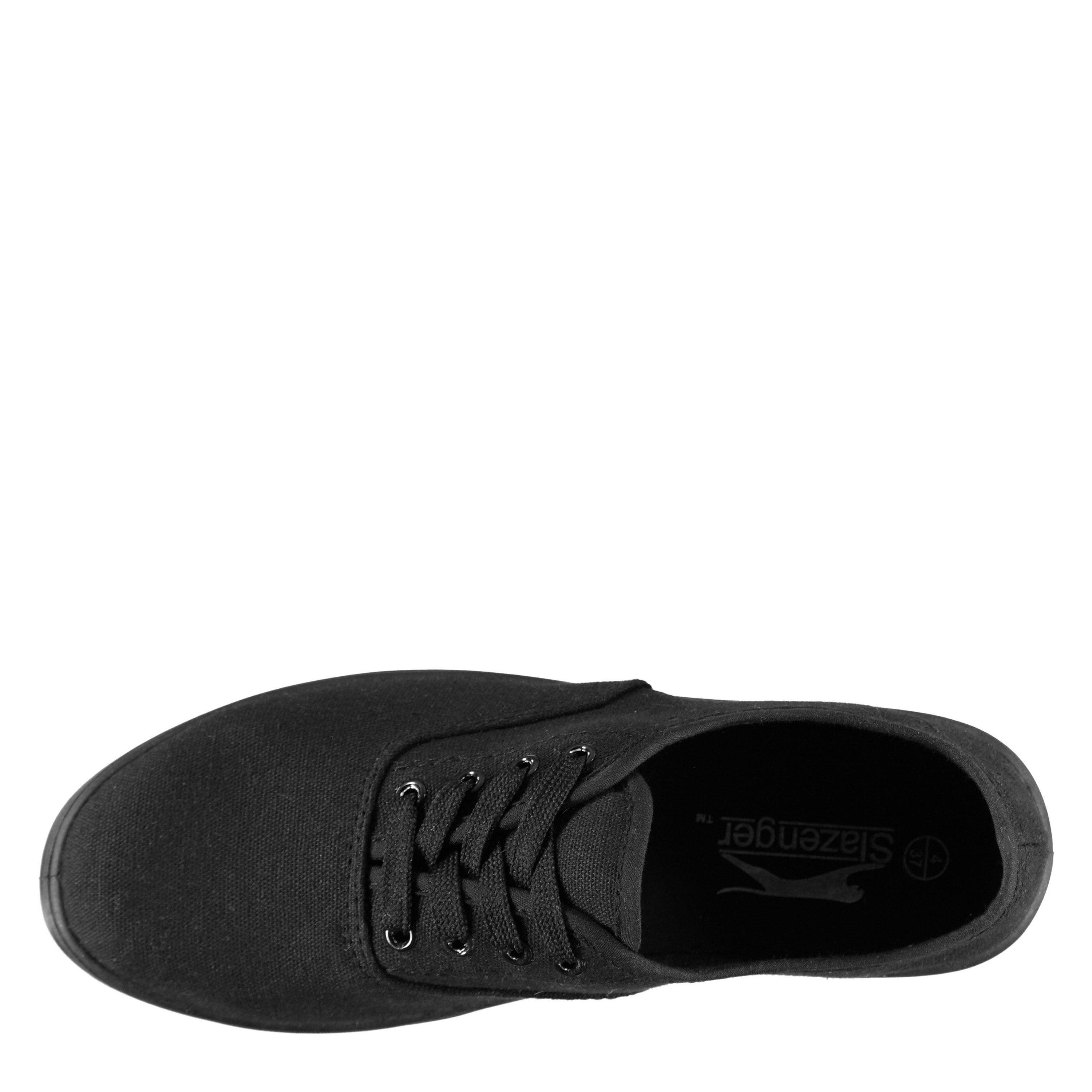 Crna - Slazenger - Junior Canvas Pumps - 3