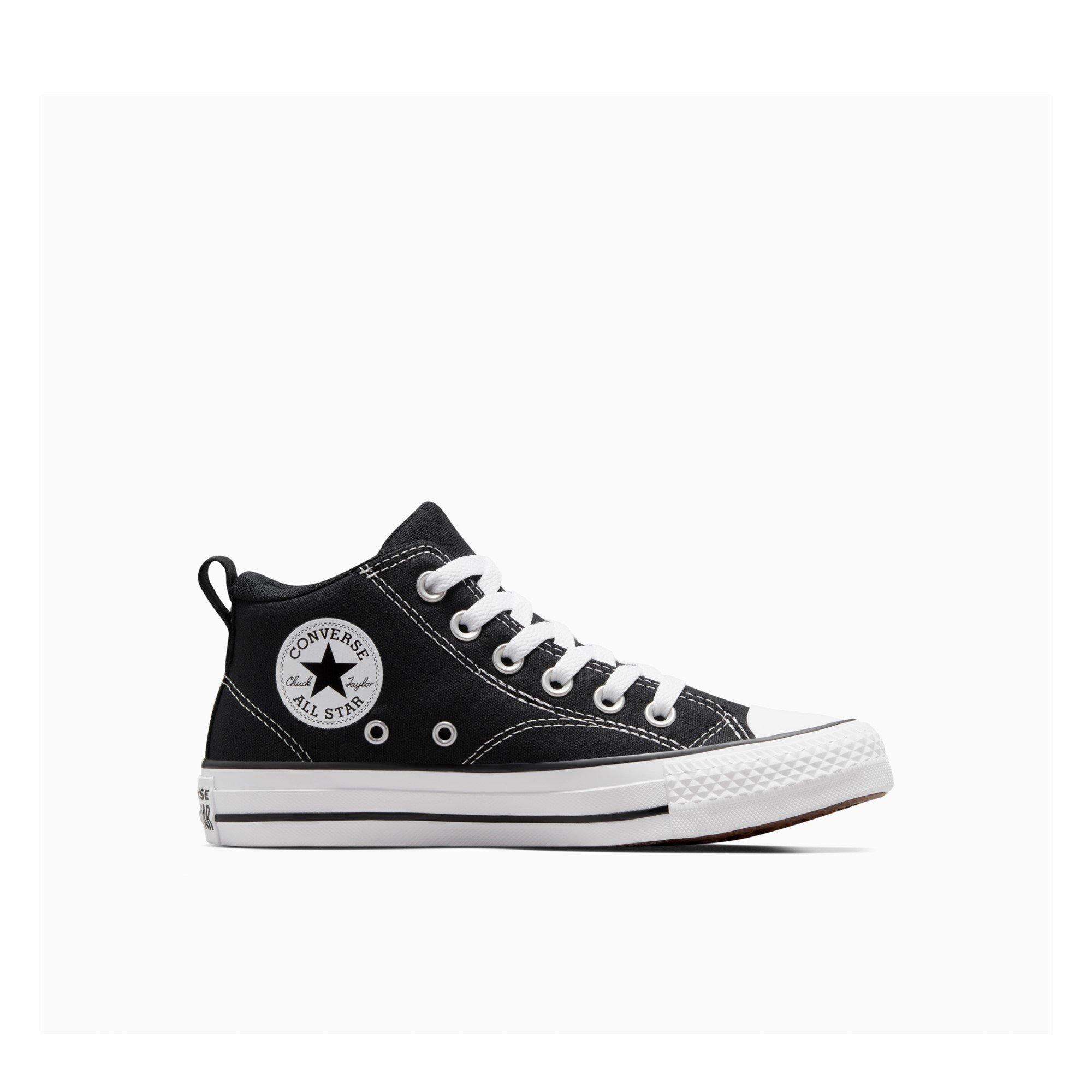 Converse  Kids Kids' Canvas High-Top Trainers - Black/White - 5.5 (38.5)
