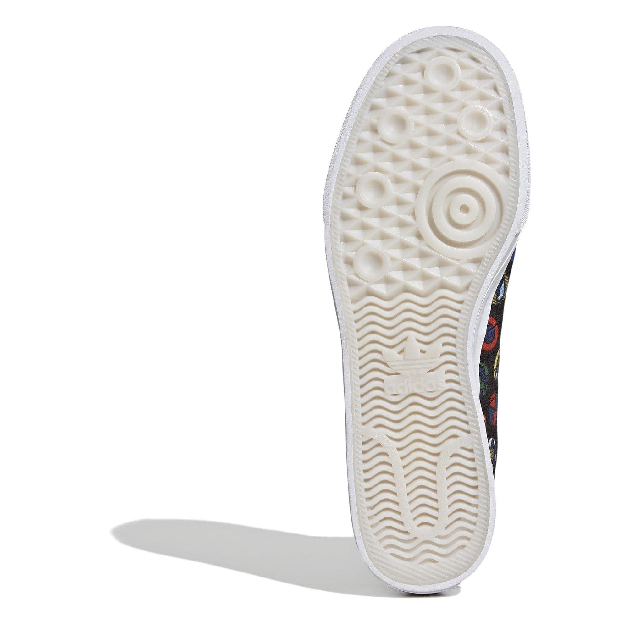 Black/Wht/M - adidas Originals - Kids' Nizza Hi Canvas High-Top Trainers - 6