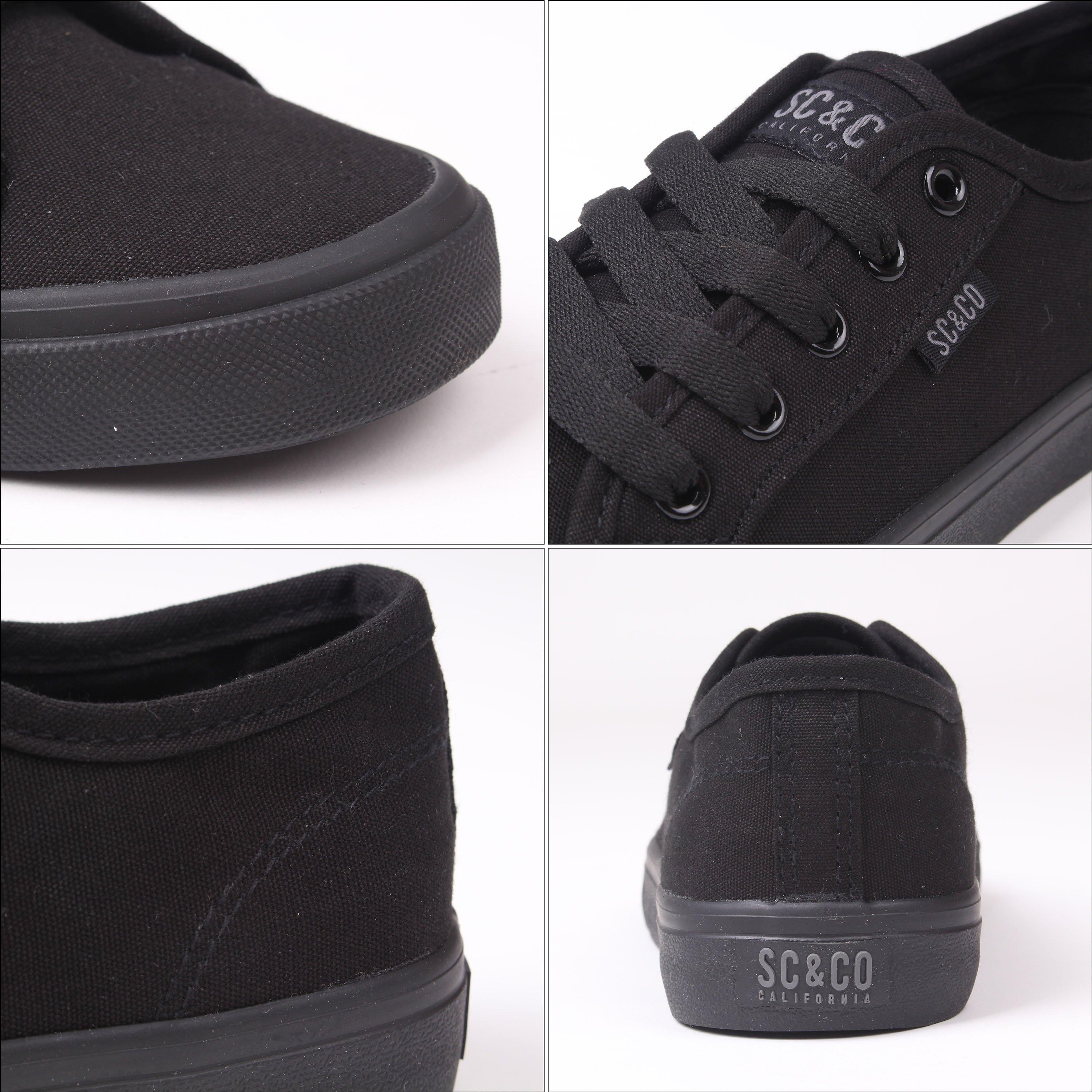 Black/Black - SoulCal - Sunrise Junior Canvas Shoes - 6