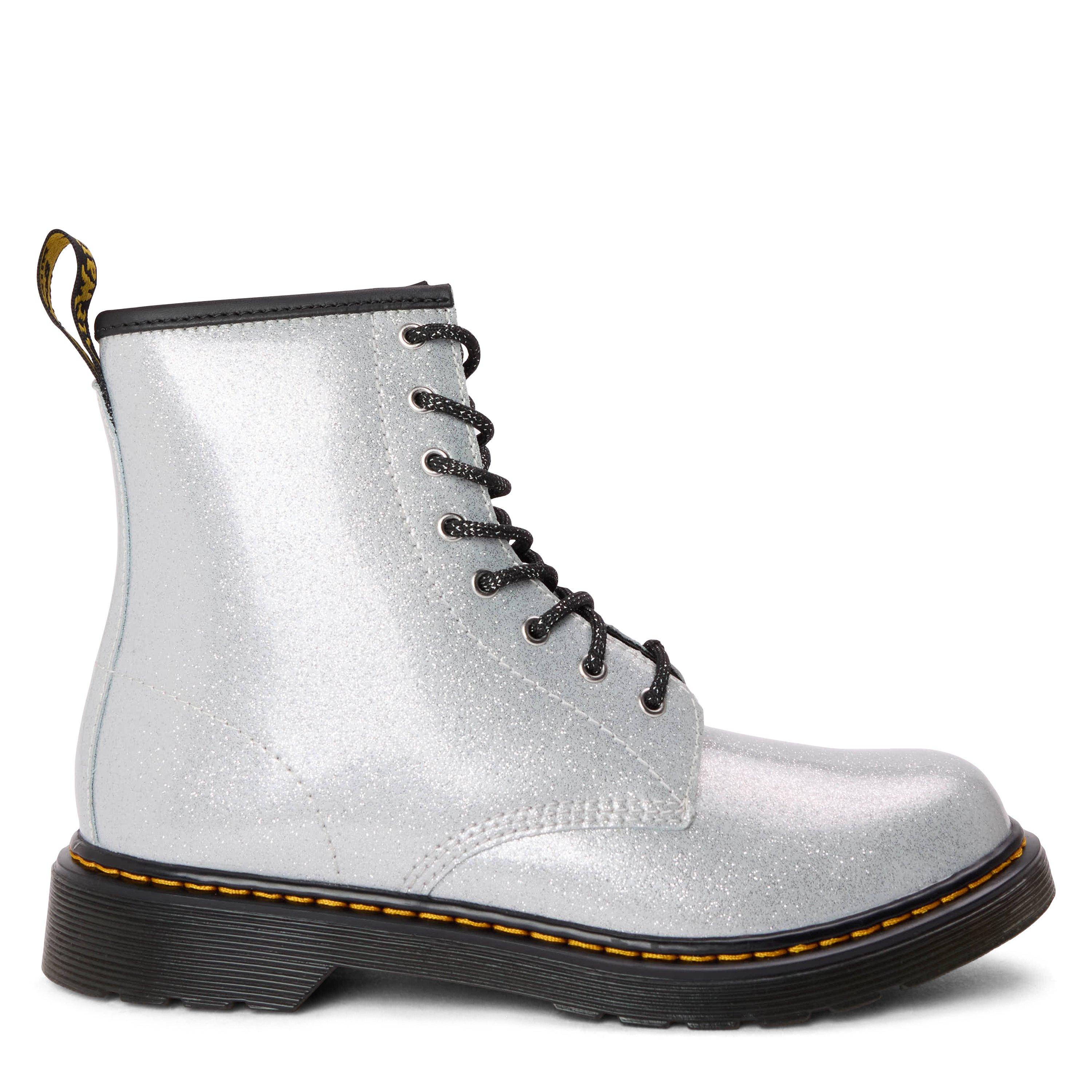 Dr Martens  Kids ' Biker Boots - Silver - 4 (37)