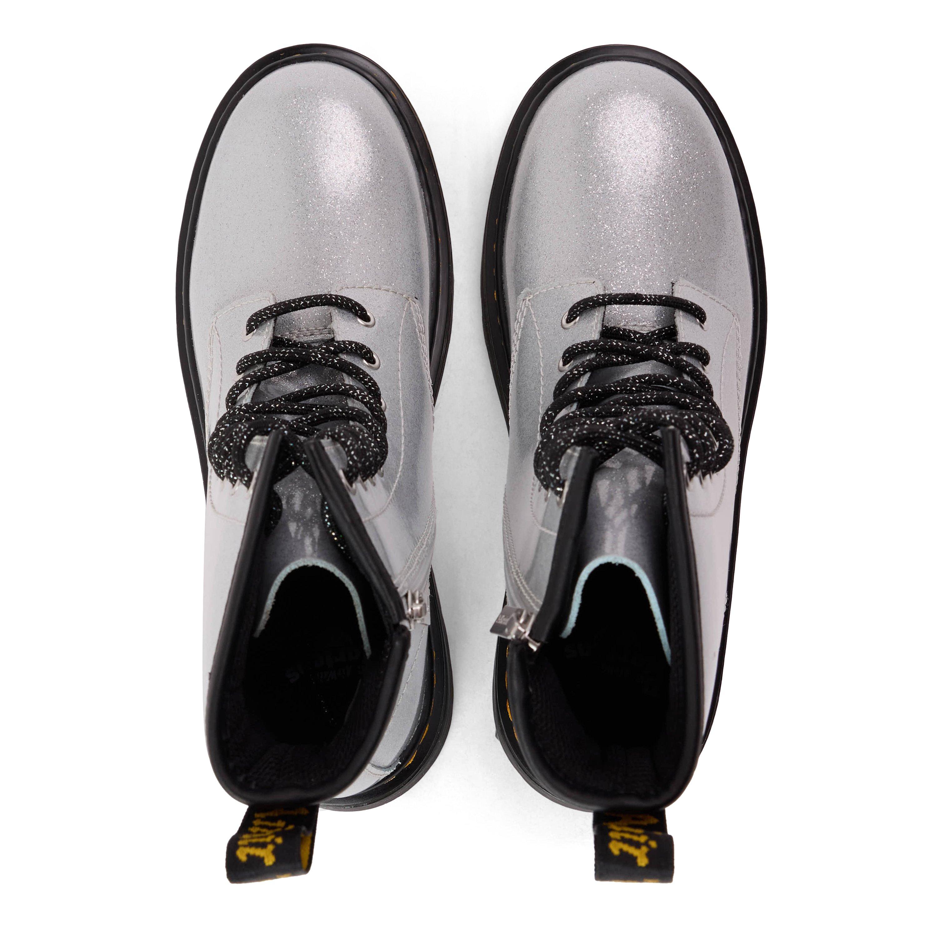 Silver - Dr Martens - Unisex Kids' Biker Boots - 4