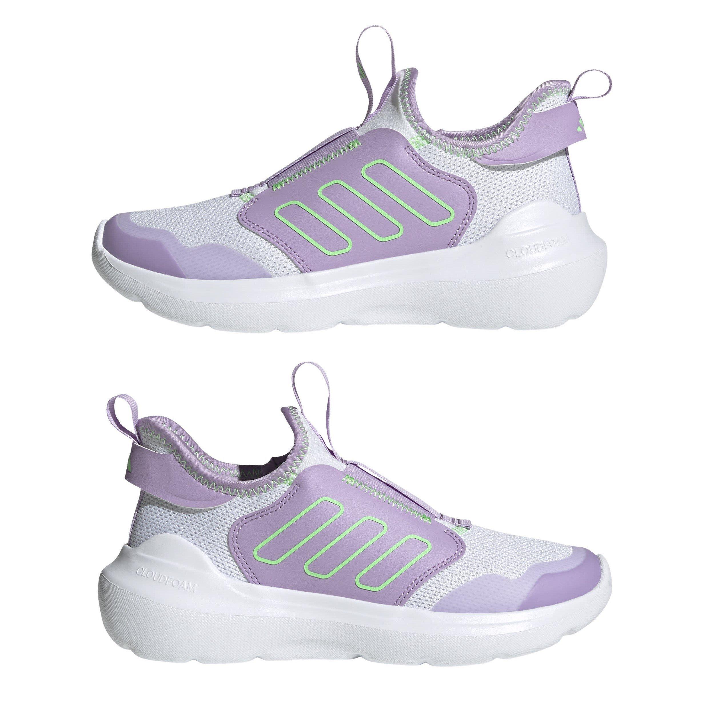 Wte/Lme/Plum - adidas - Tensaur Comfort Hook and Loop Shoes Juniors - 9