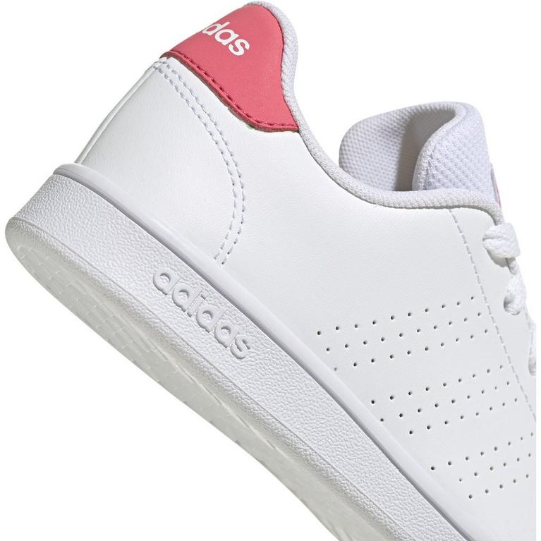 Blanc/Rose - adidas - Advantage Lifestyle Court Lace Star shoes Junior Girls - 7