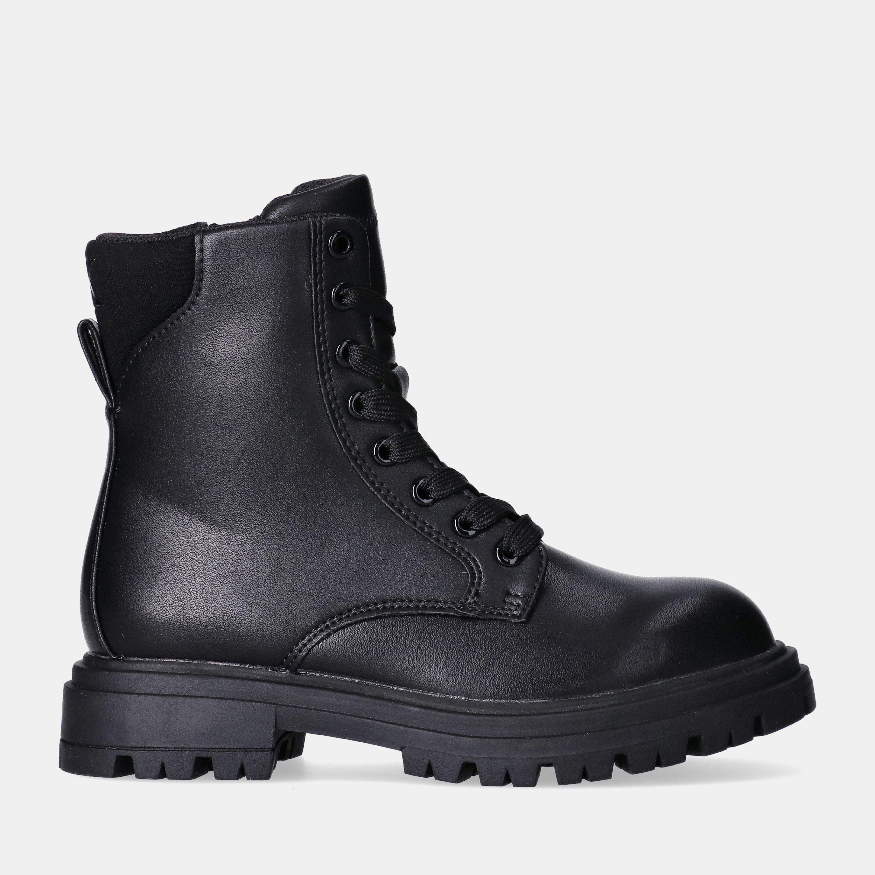 Black - Calvin Klein Jeans - Kids' Lace Up Biker Boots - 1