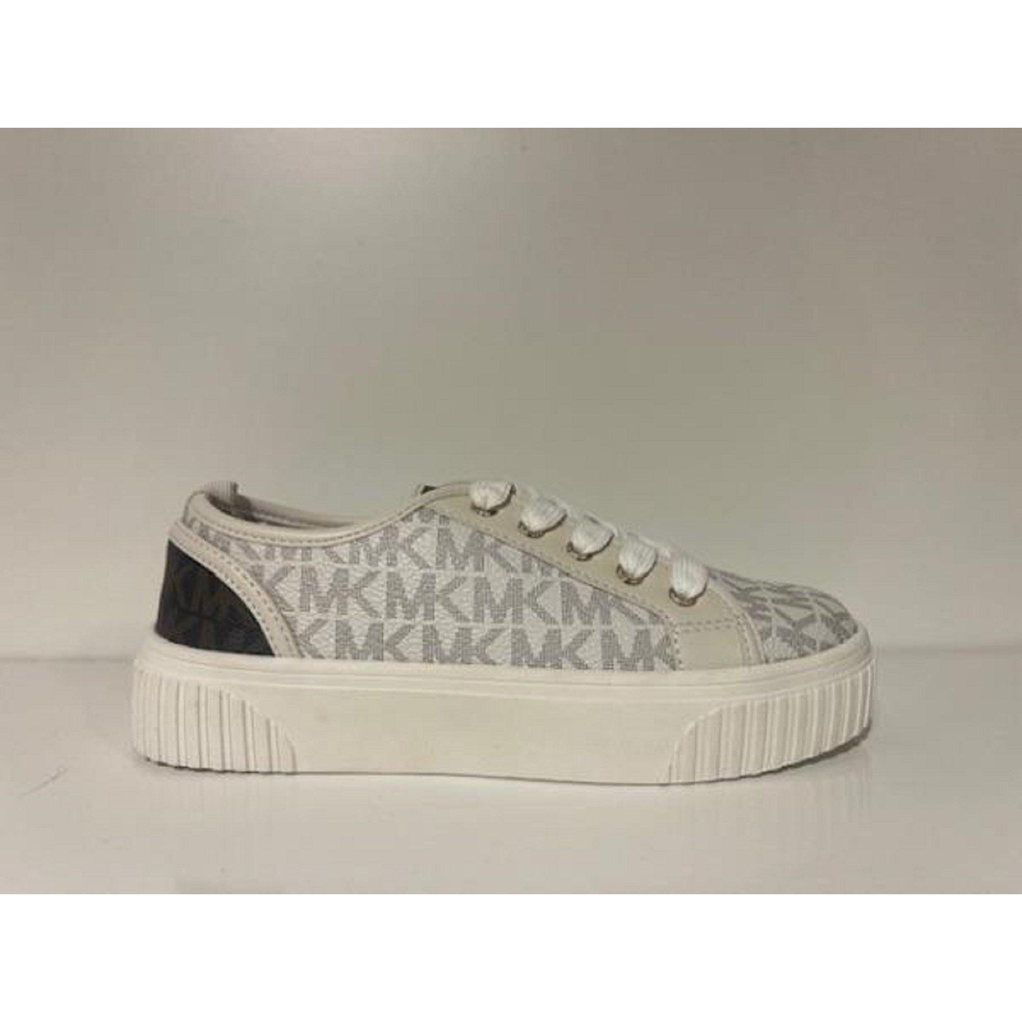 Michael Michael Kors Girls Kids' Platform Trainers - Vanilla Logo - 4 (36)