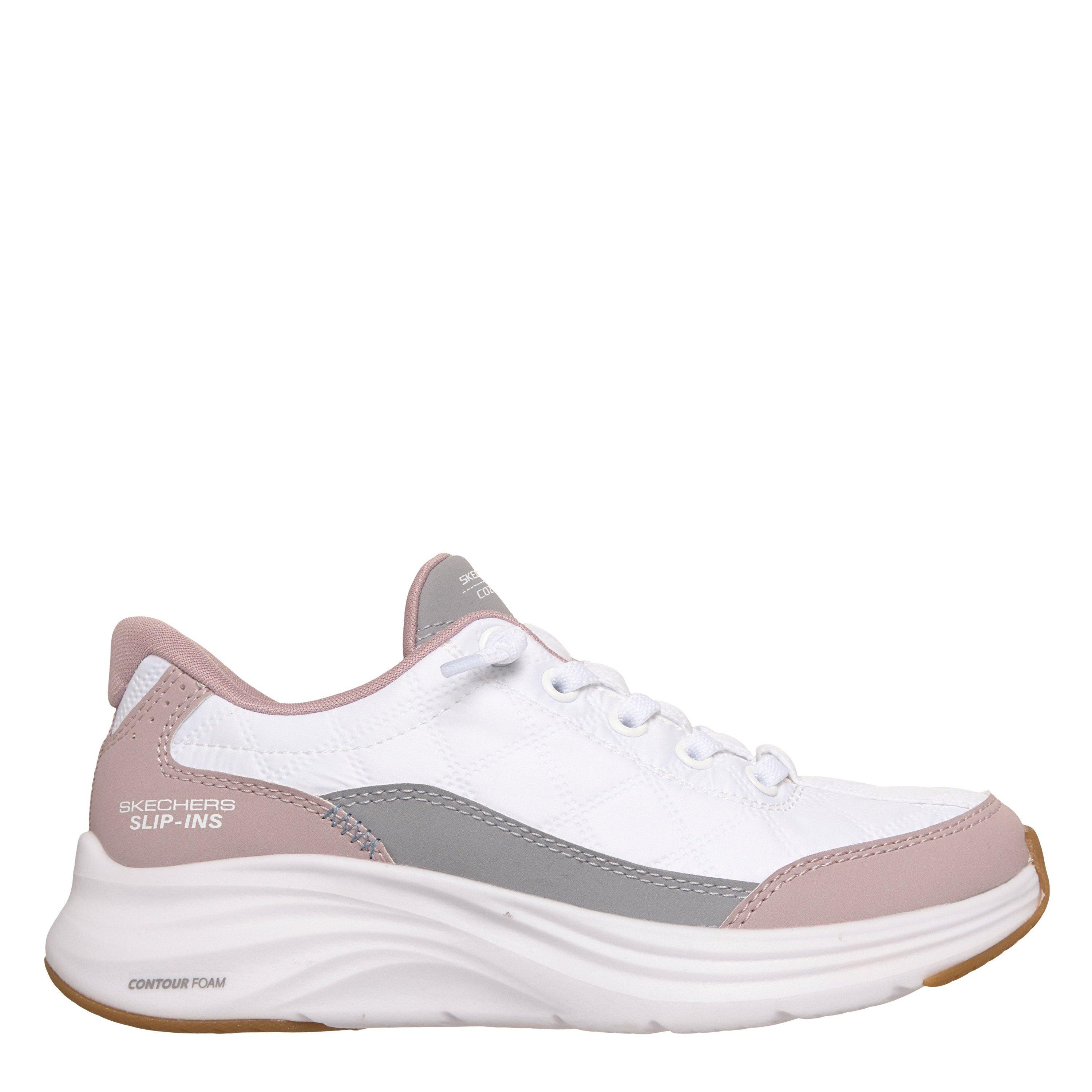 Skechers Girls Kids' Low-Top Trainers - White/Lavender - 4 (37)