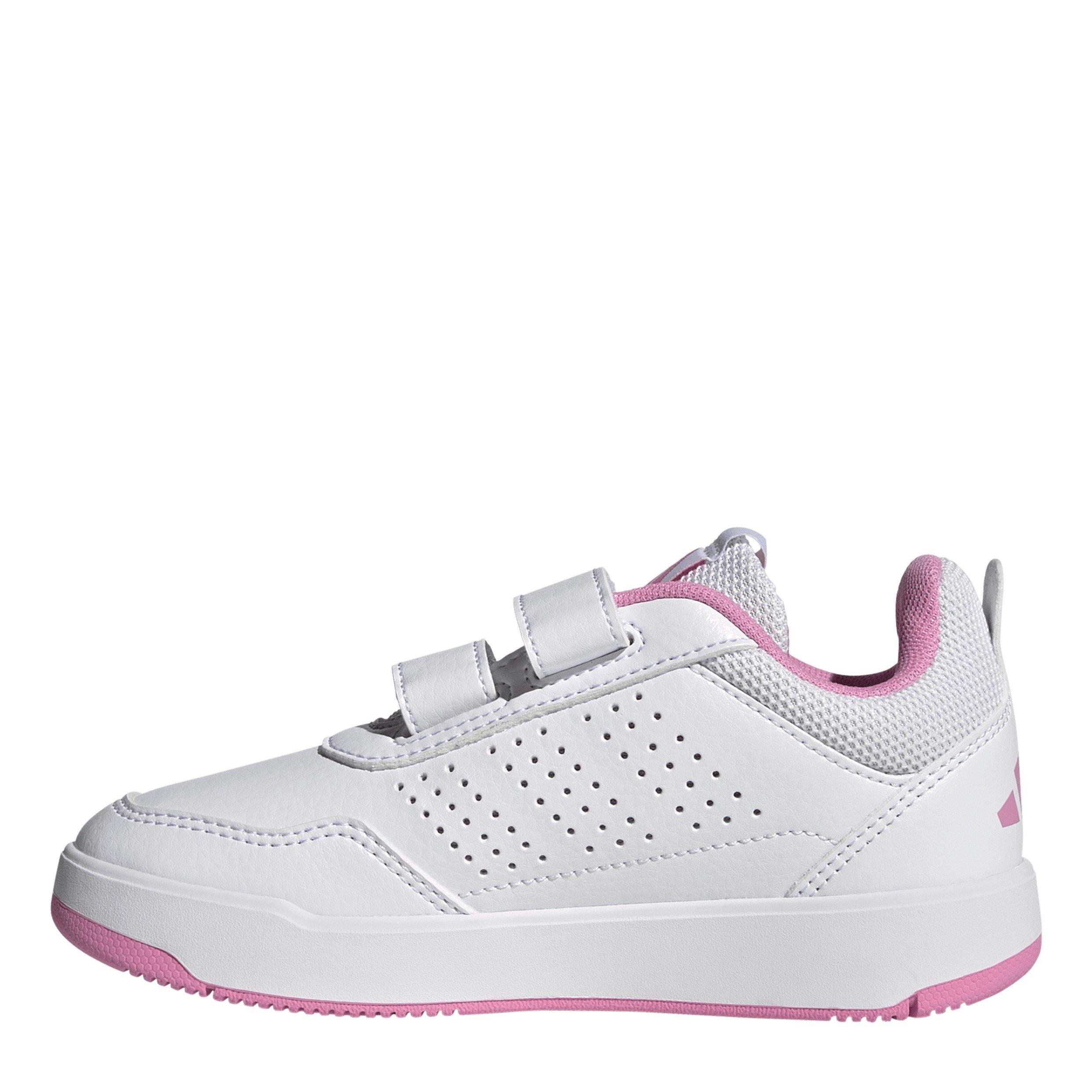 White/Pink/Grey - adidas - Tensaur 3.0 Court Trainers - 2