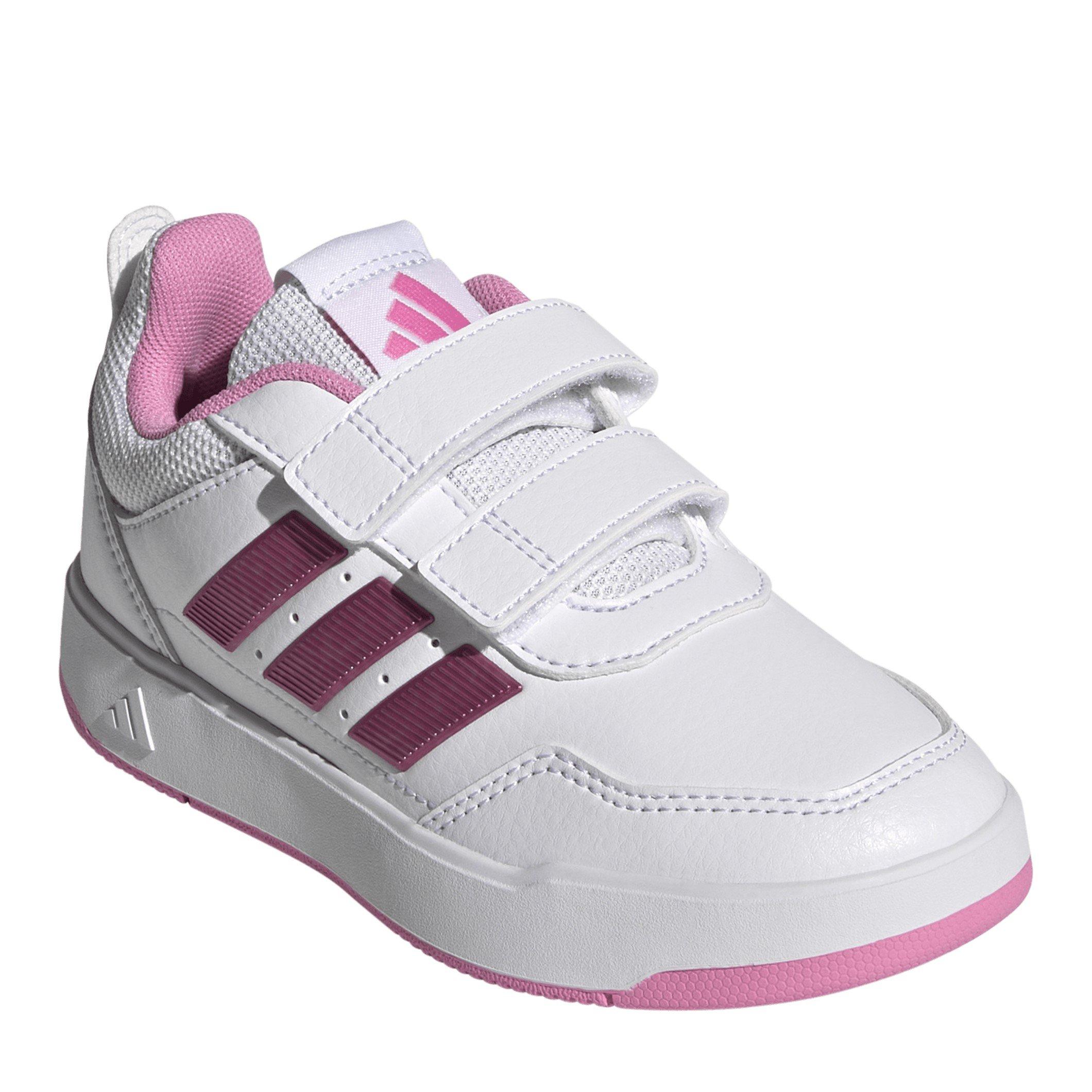 White/Pink/Grey - adidas - Tensaur 3.0 Court Trainers - 3