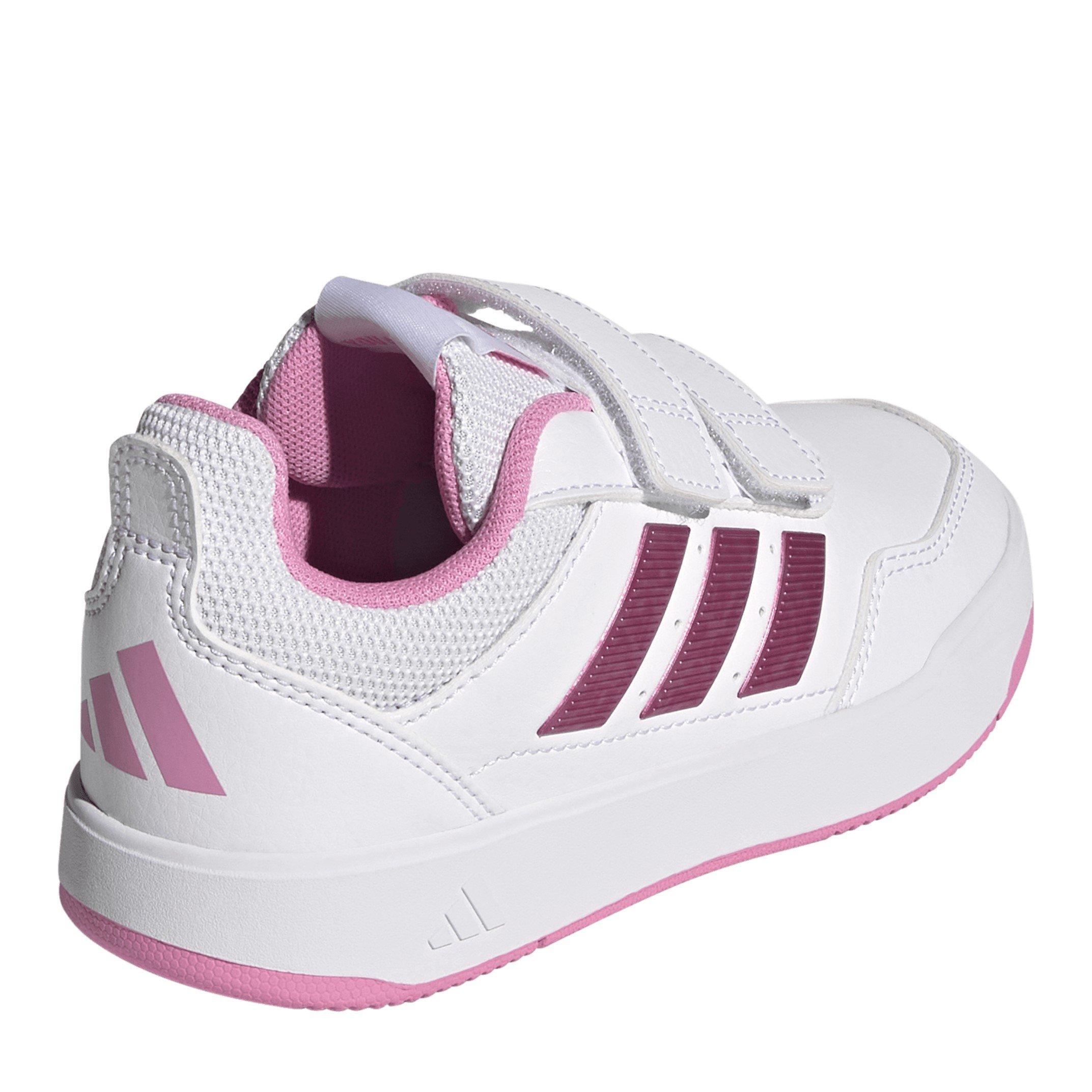White/Pink/Grey - adidas - Tensaur 3.0 Court Trainers - 4