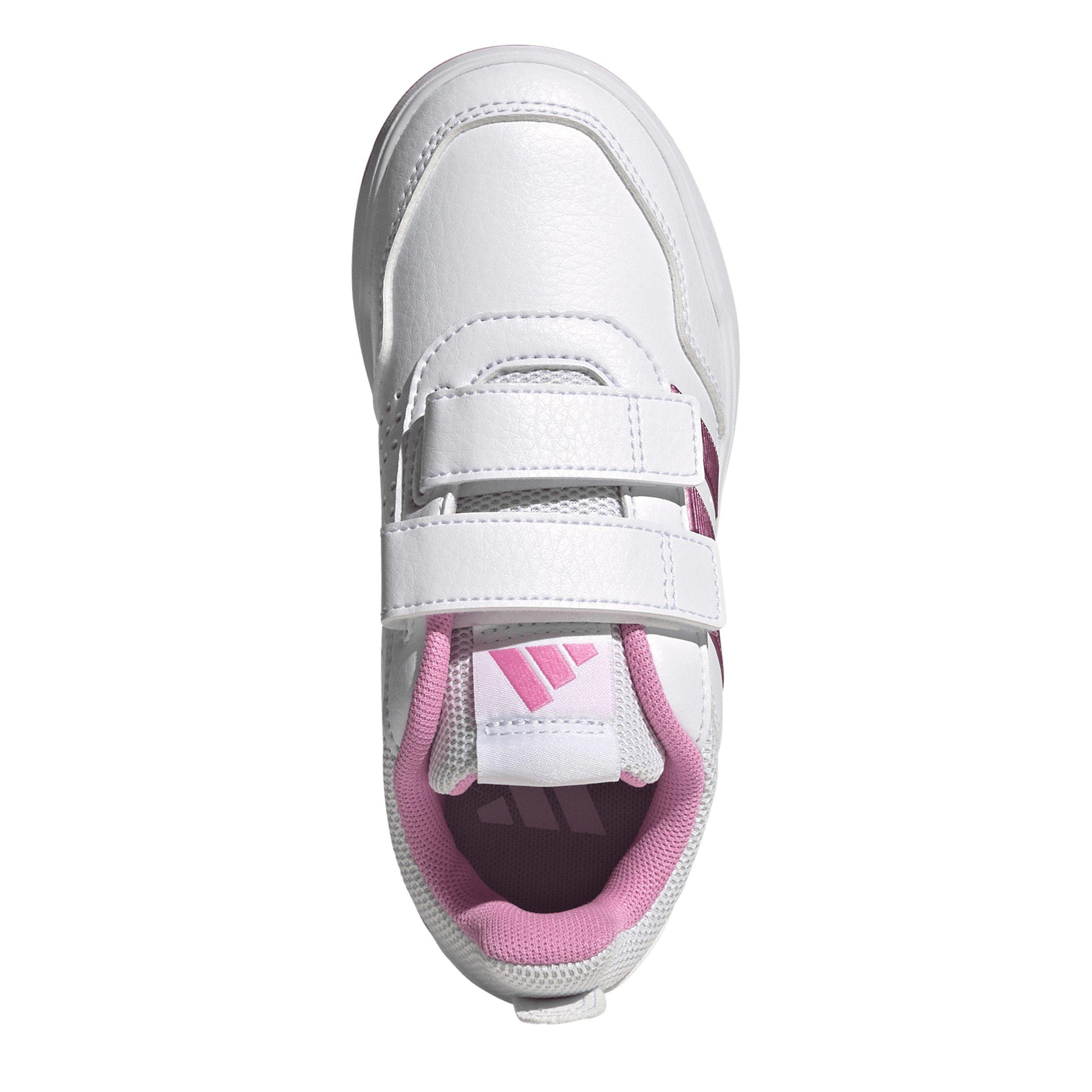 White/Pink/Grey - adidas - Tensaur 3.0 Court Trainers - 5