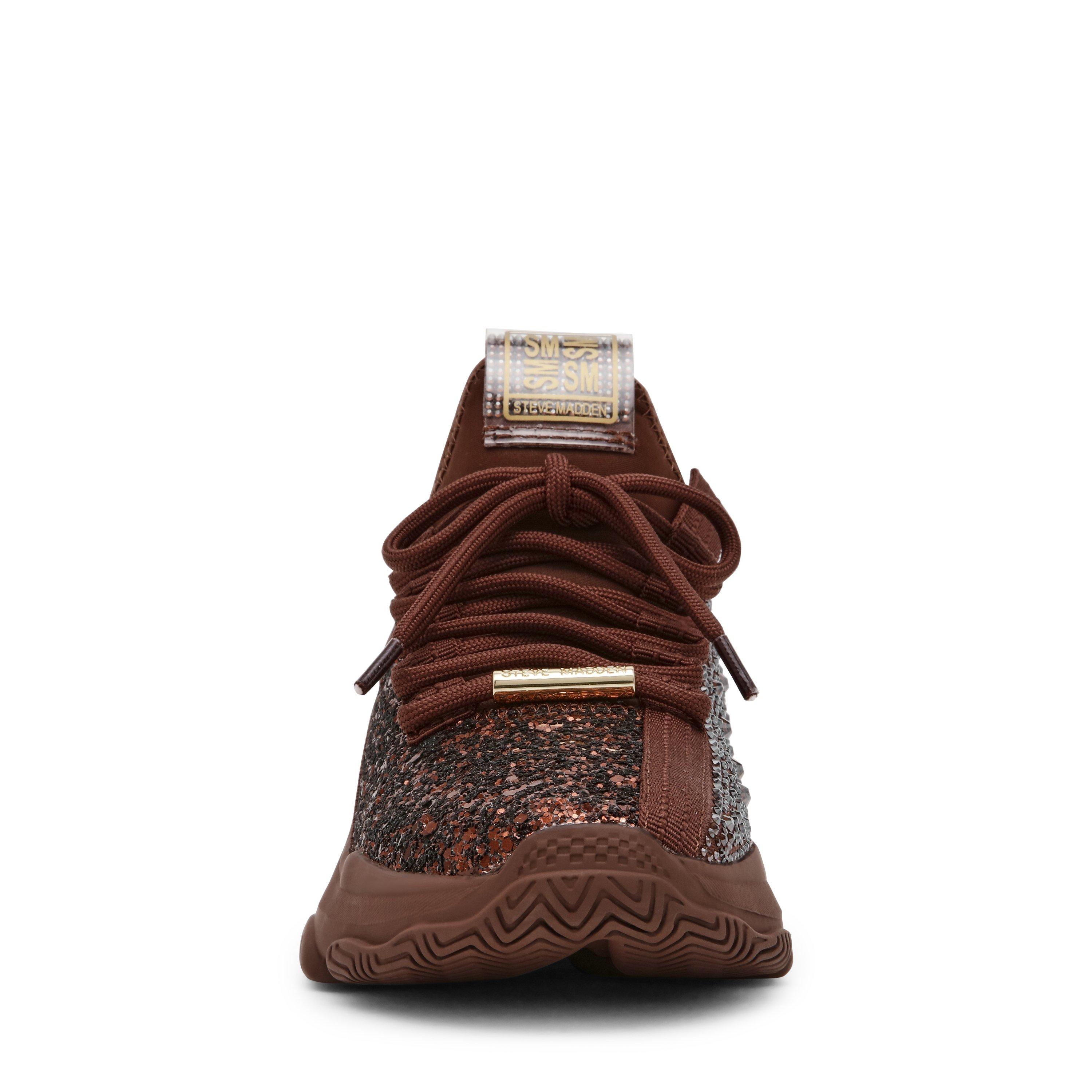 Brown Glitter - Steve Madden - Kids' Maxilla Heritage Low-Top Trainers - 5